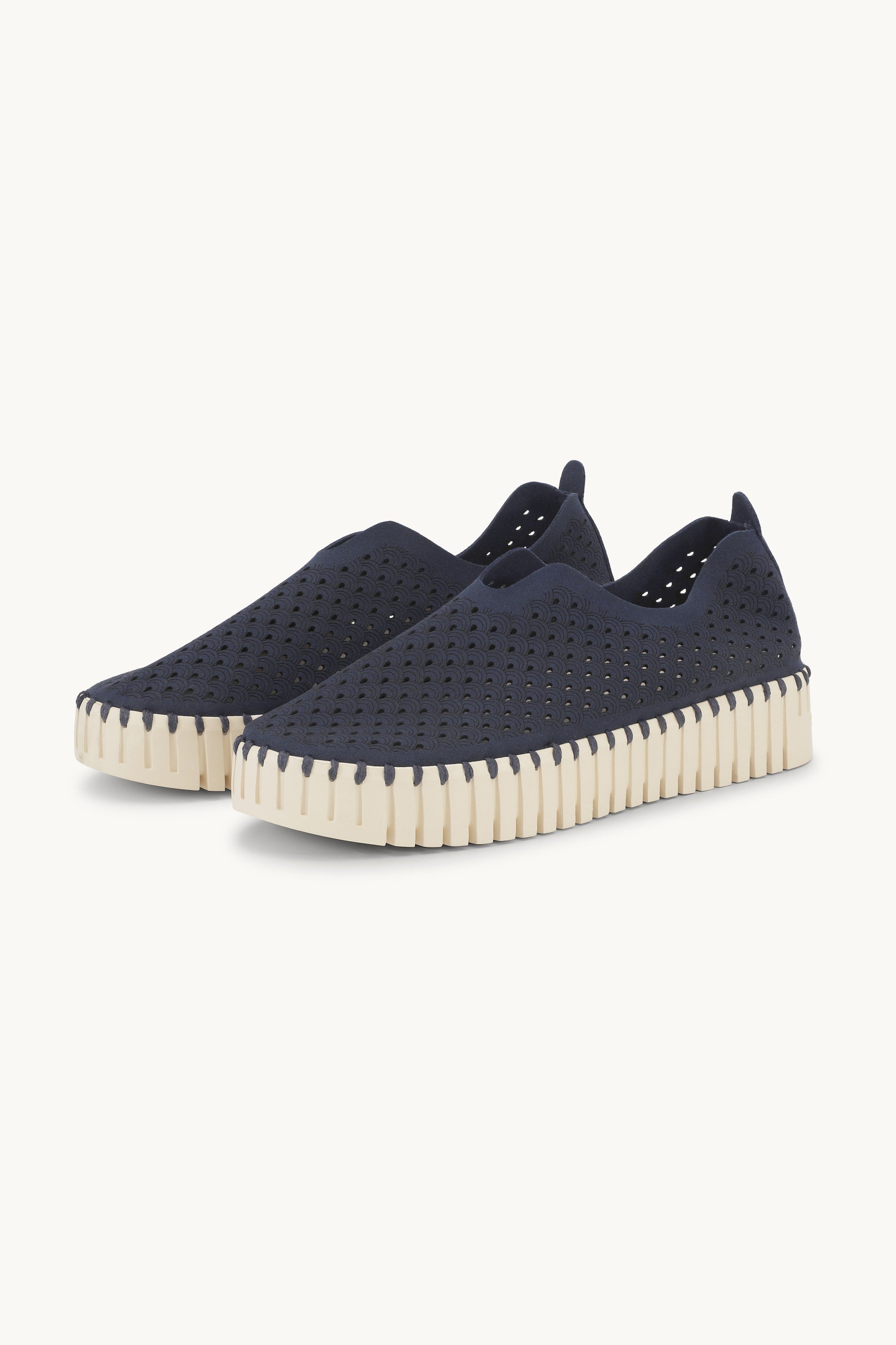 Platform Tulip Flats - Dark Indigo