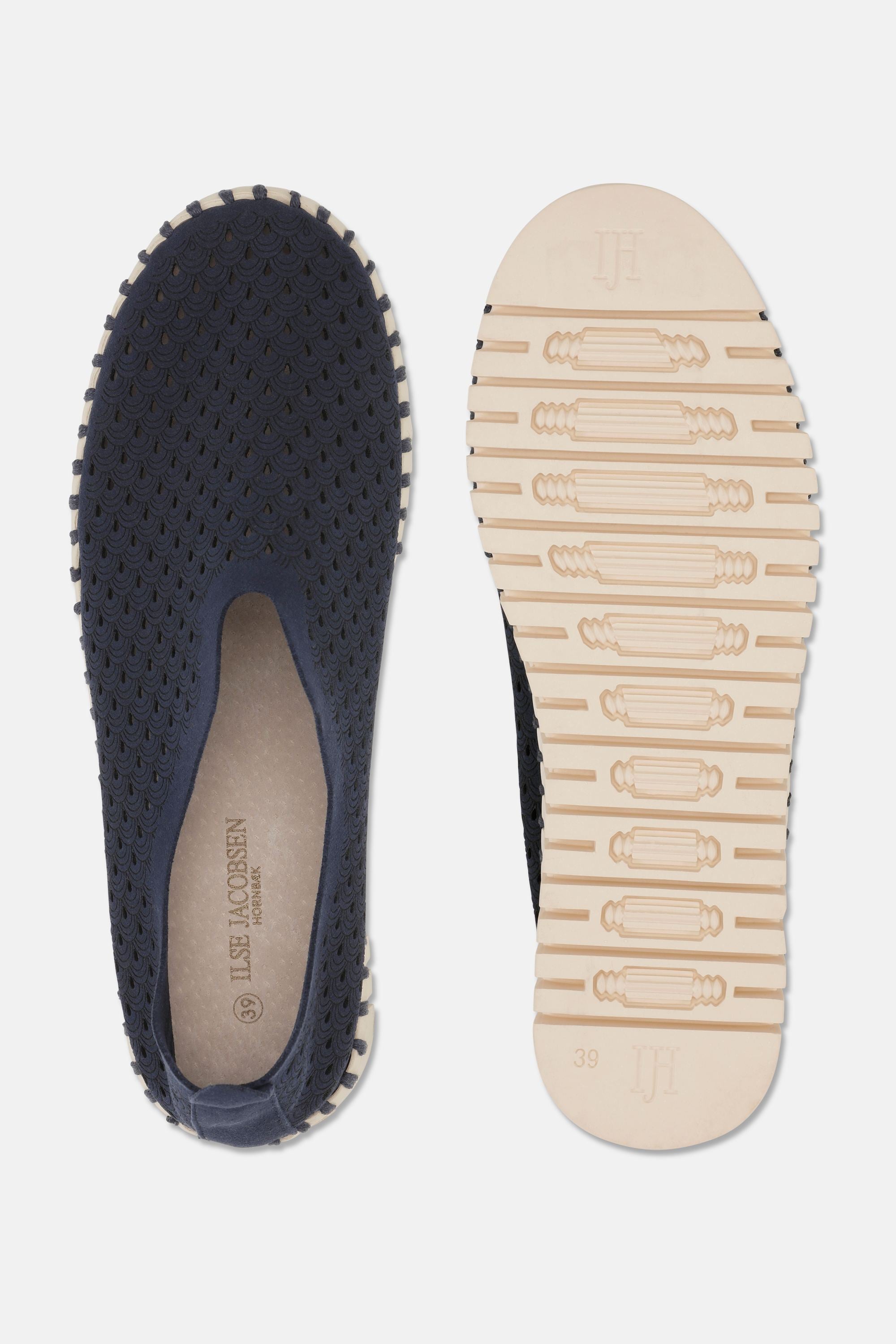 Platform Tulip Flats - Dark Indigo