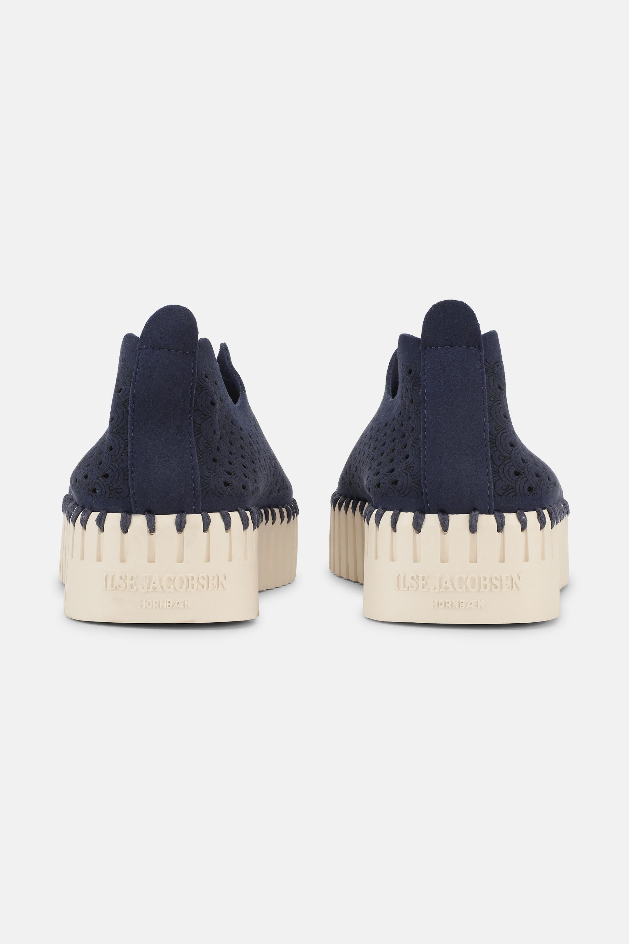 Platform Tulip Flats - Dark Indigo