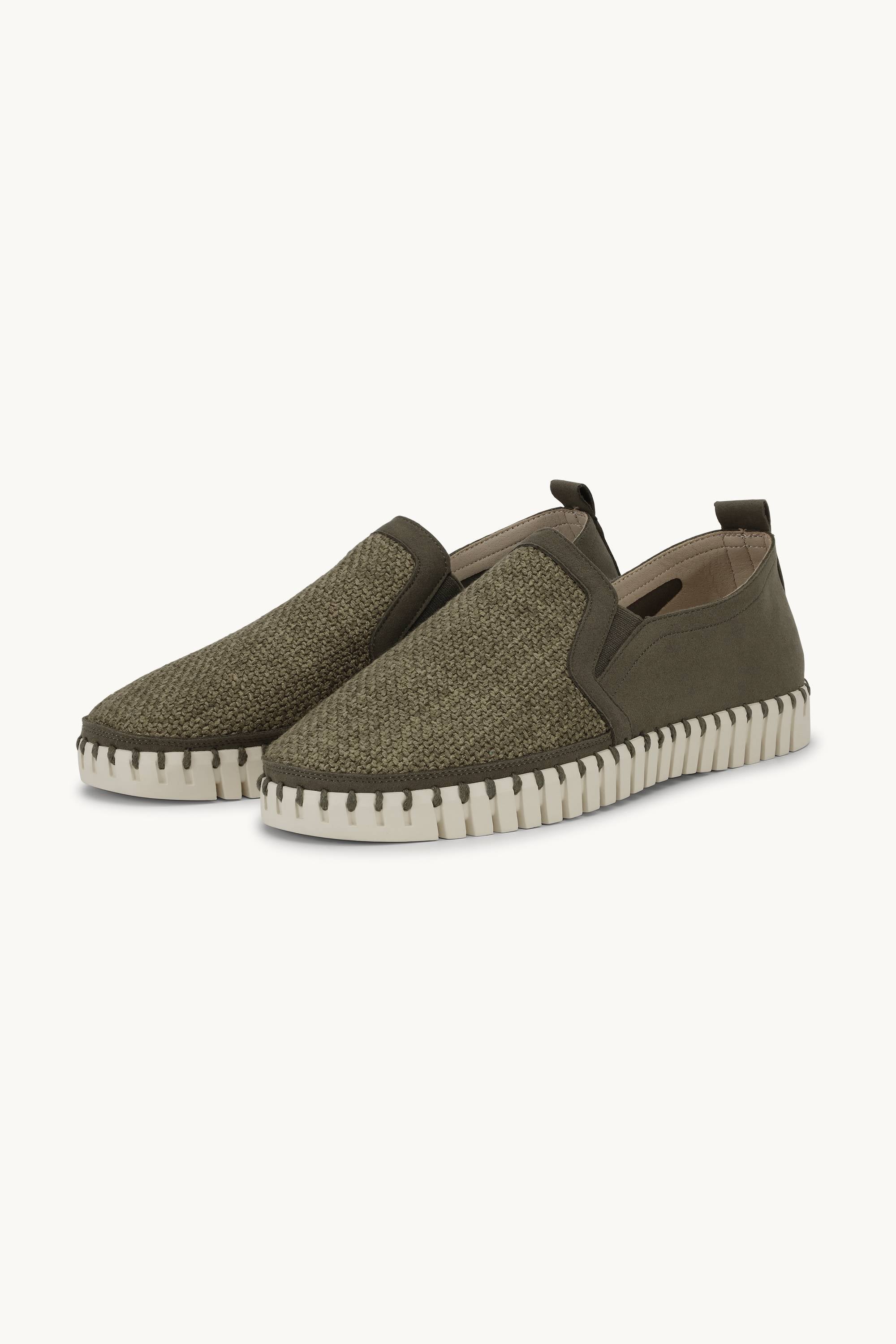 Men’s Comfort Shoes - Deep Olive Pearled Ivory