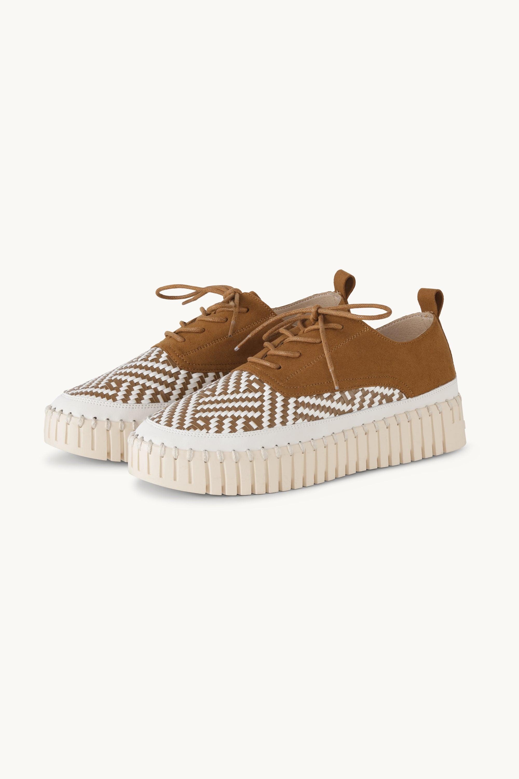 Tulip Flats With Laces - Cashew