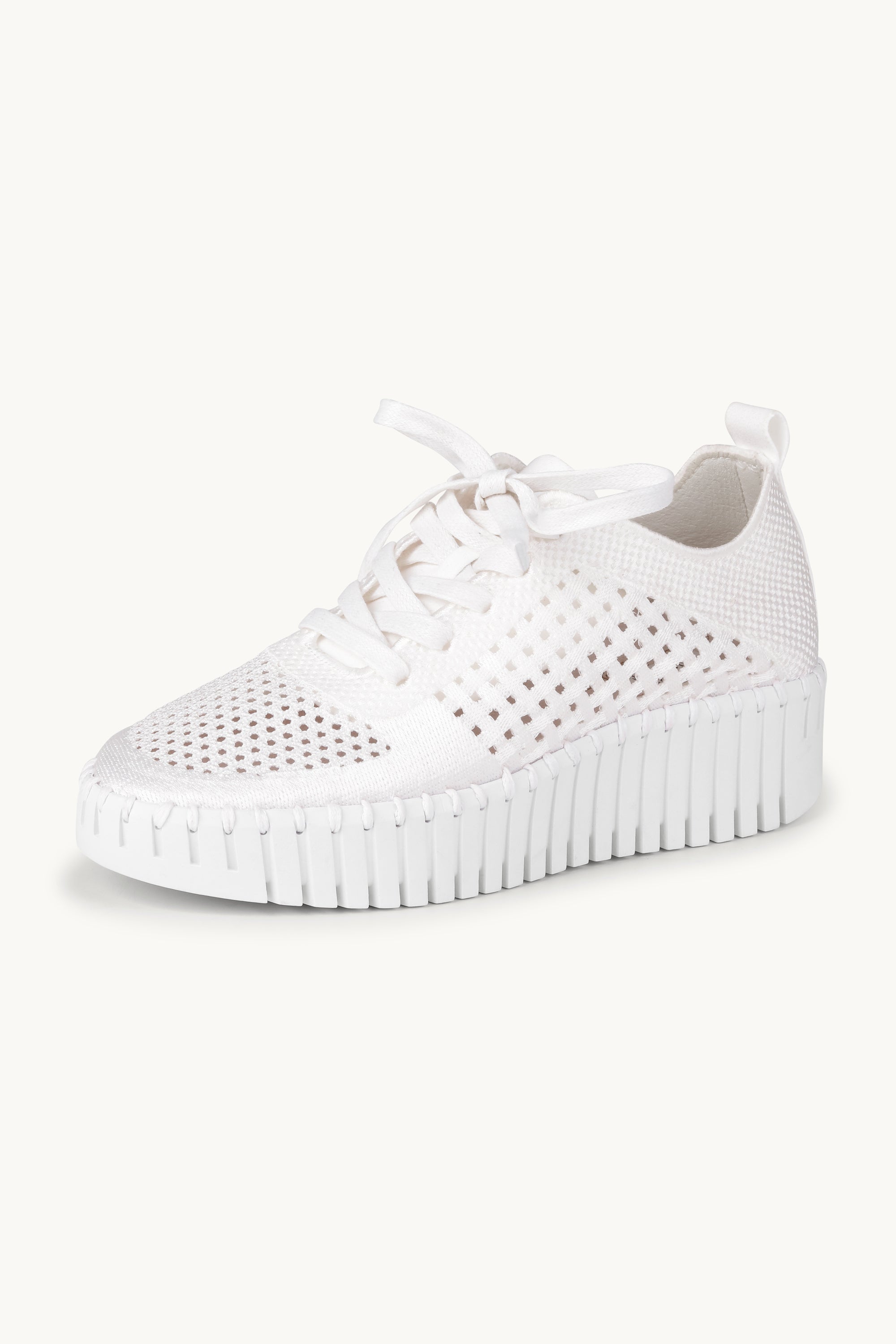 Tulip Flats With Laces - White White