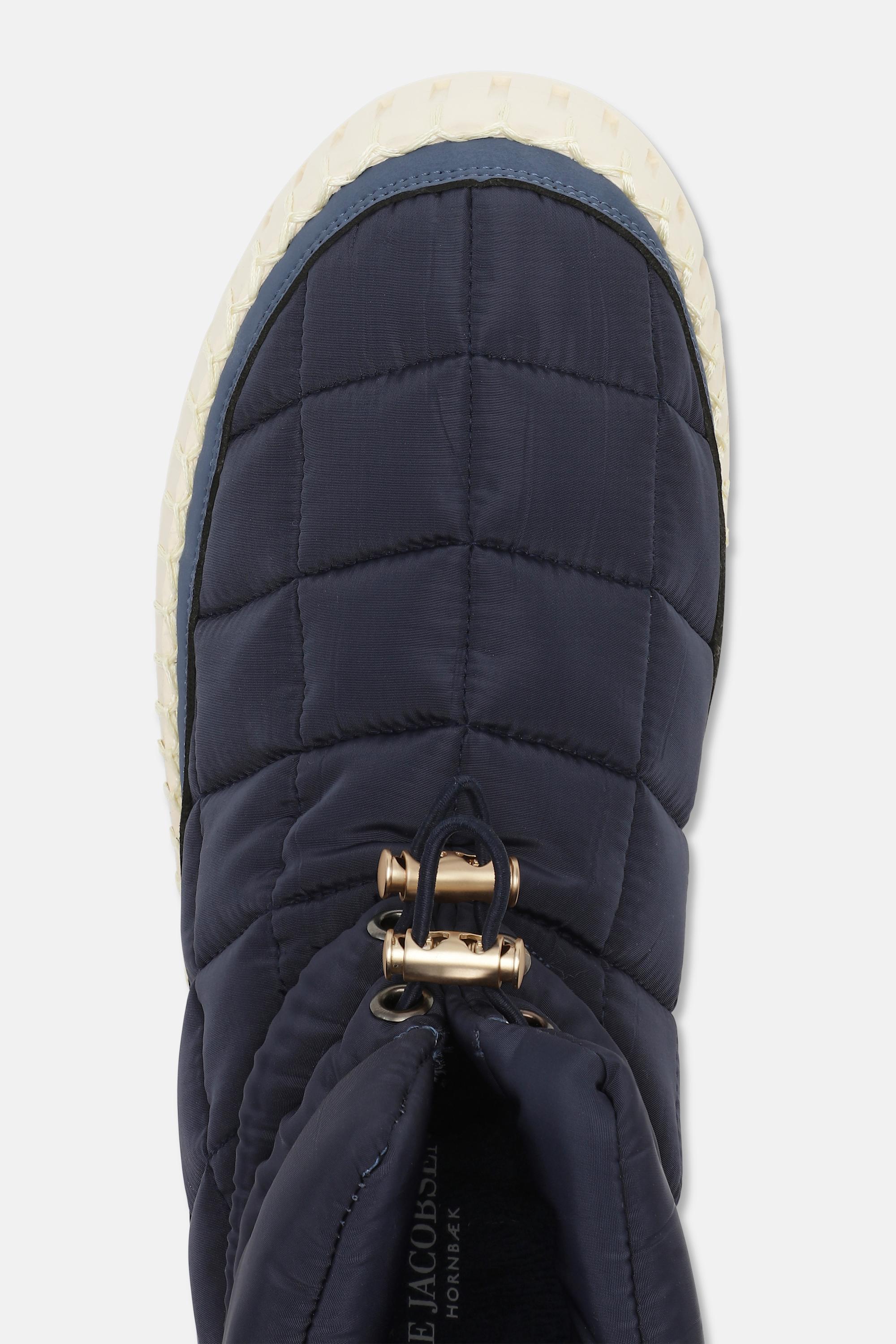 Tulip Padded Winter Boot - Dark Indigo Pearled Ivory