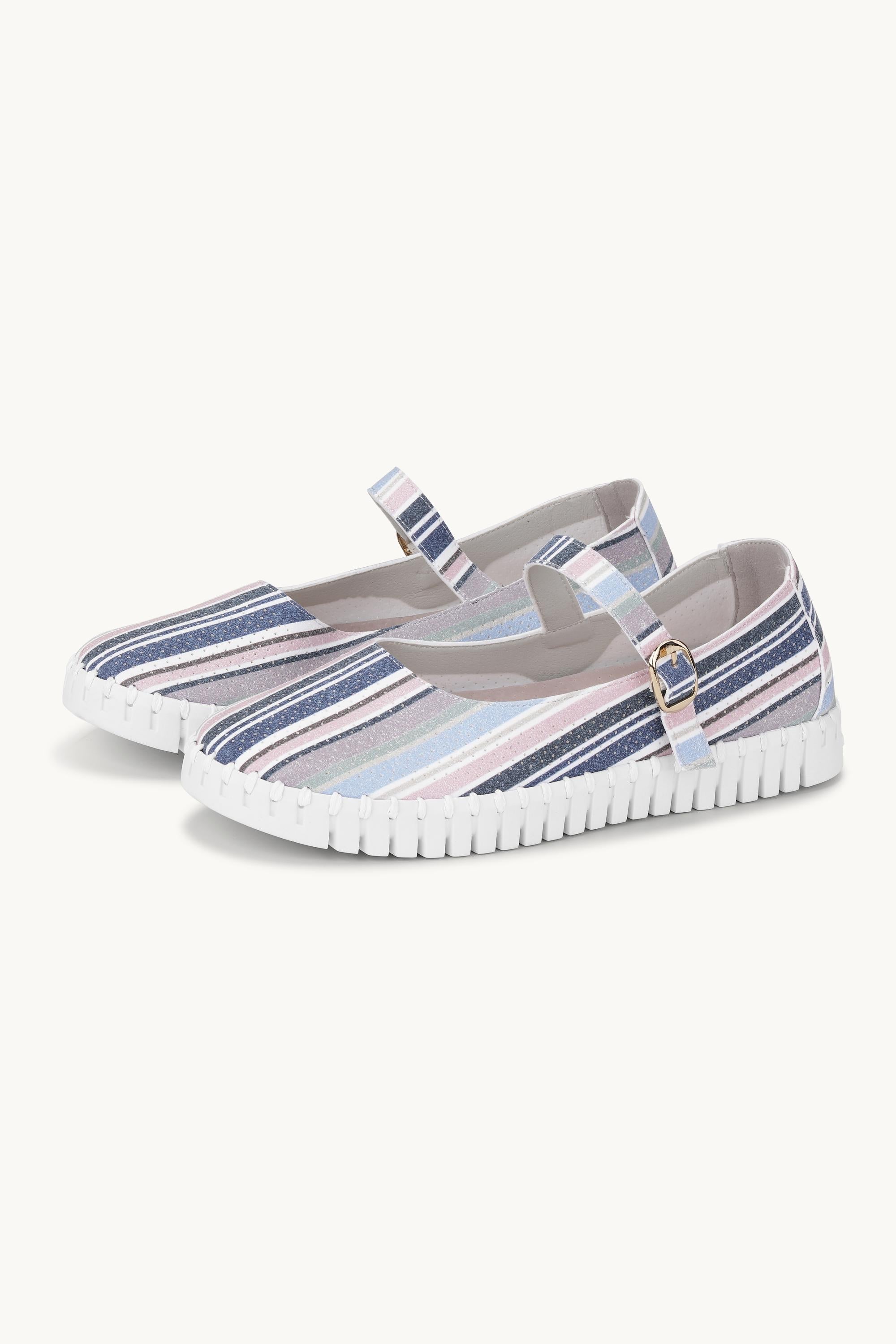 Ballerina Striped - Lotus White