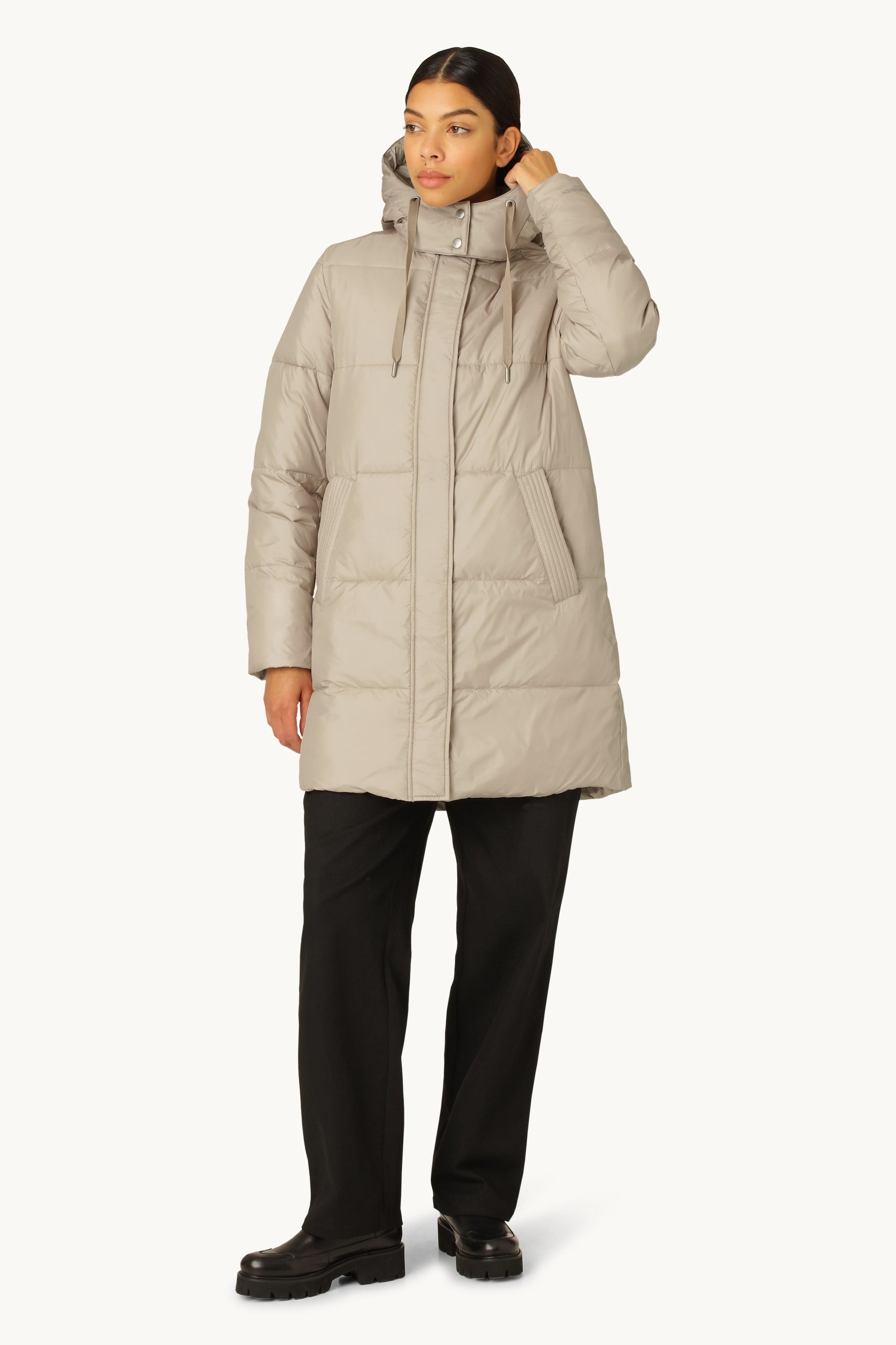 Padded Coat - Cobblestone
