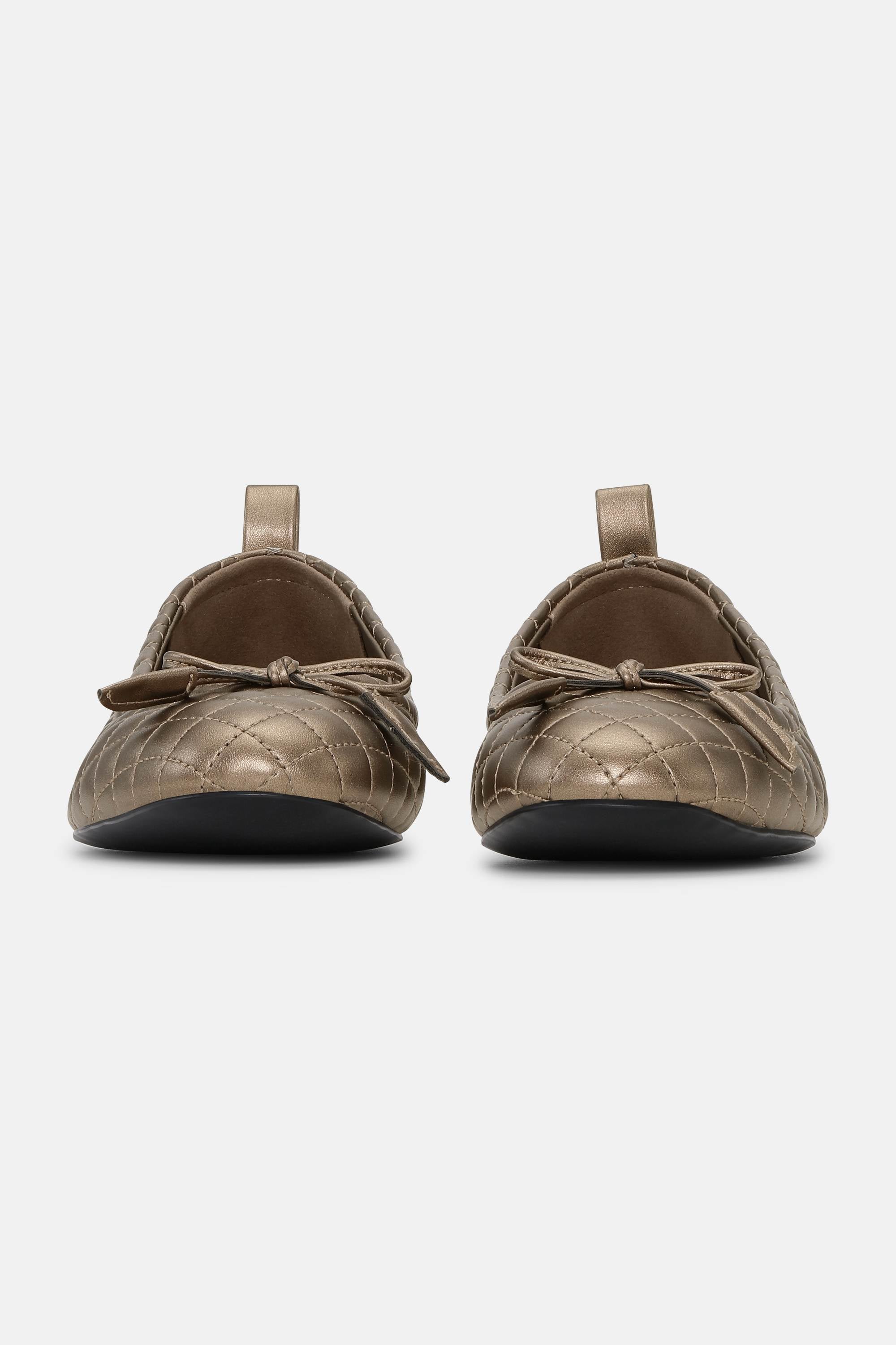 Quilted Ballerina - Metallic Copper Black