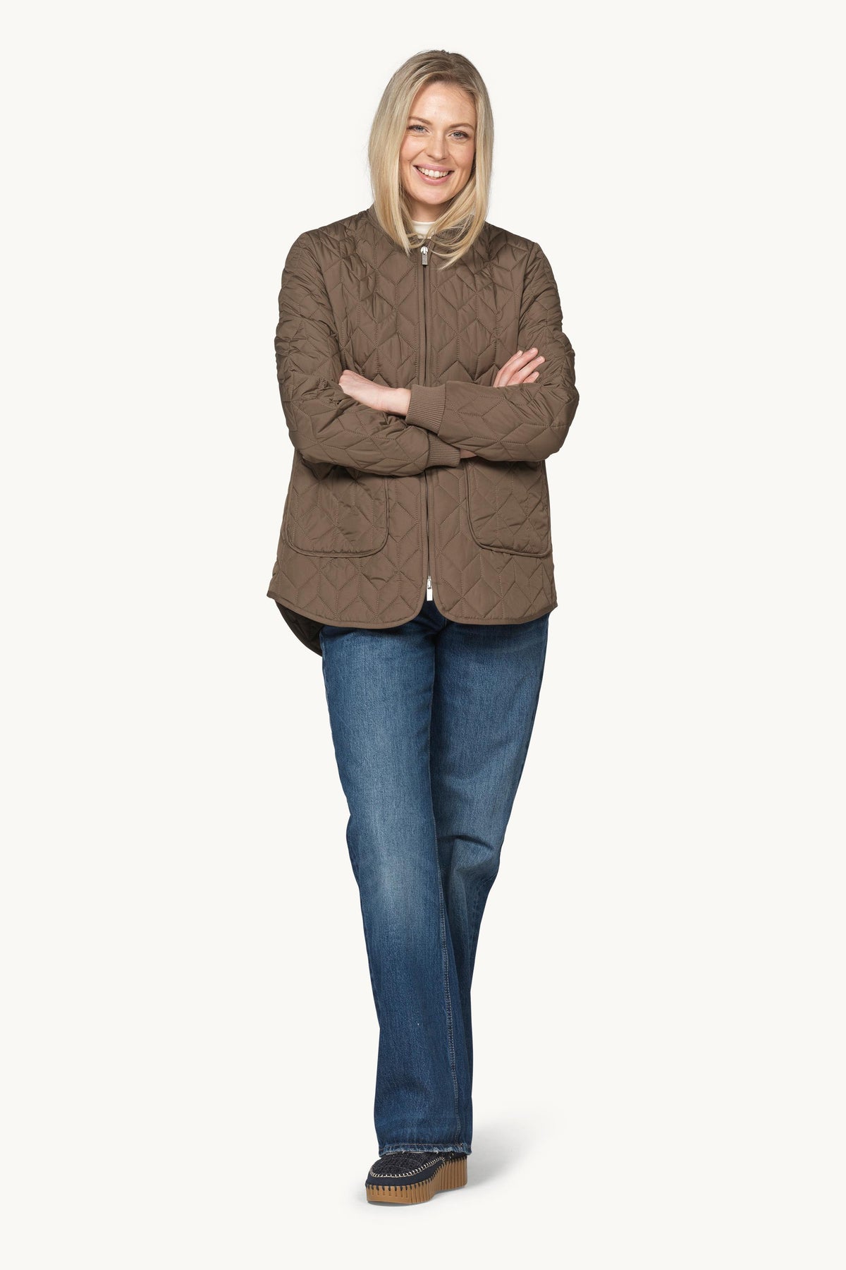 Quilted Jacket - Mud