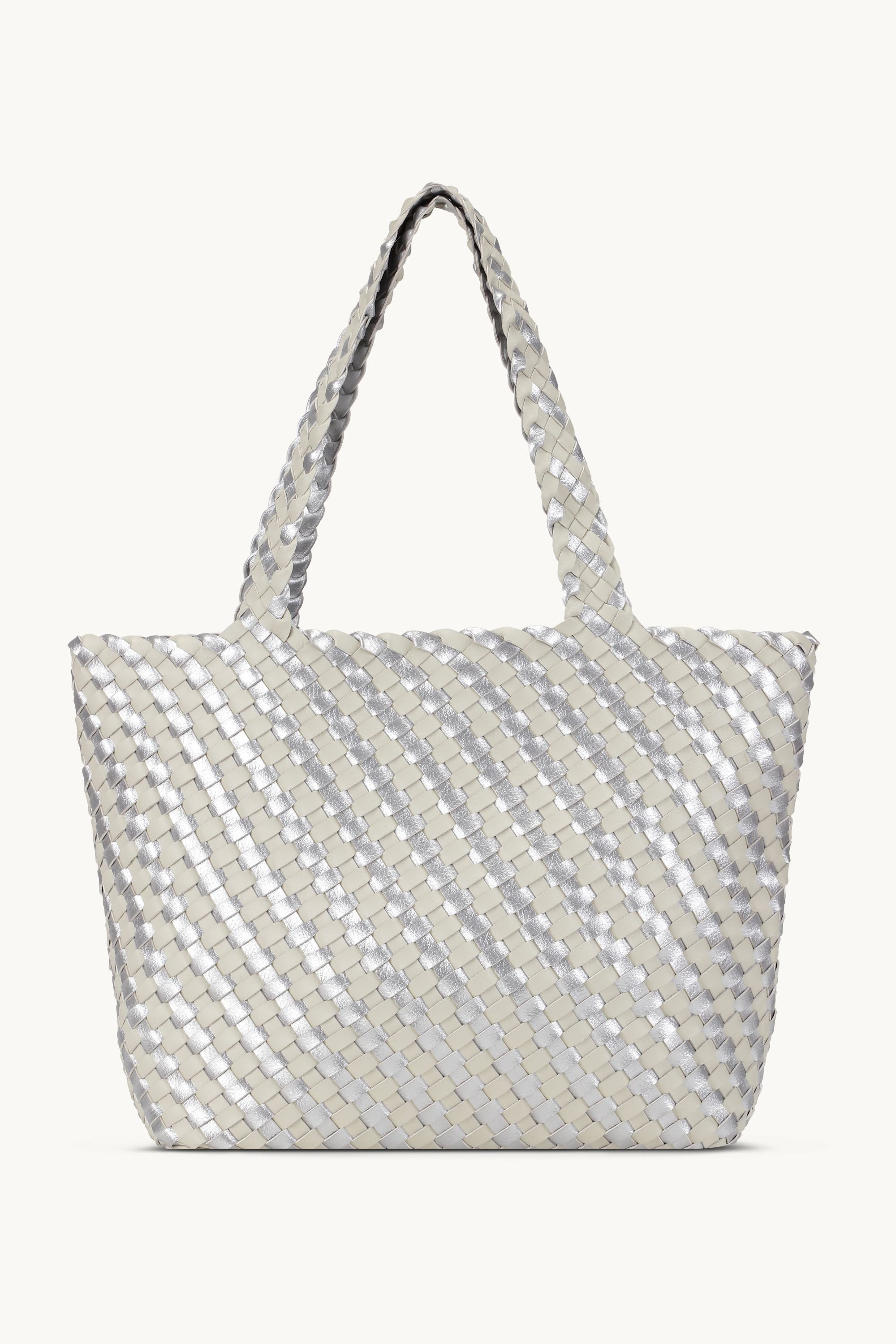 Tote Bag Braided - Milk Creme Silver