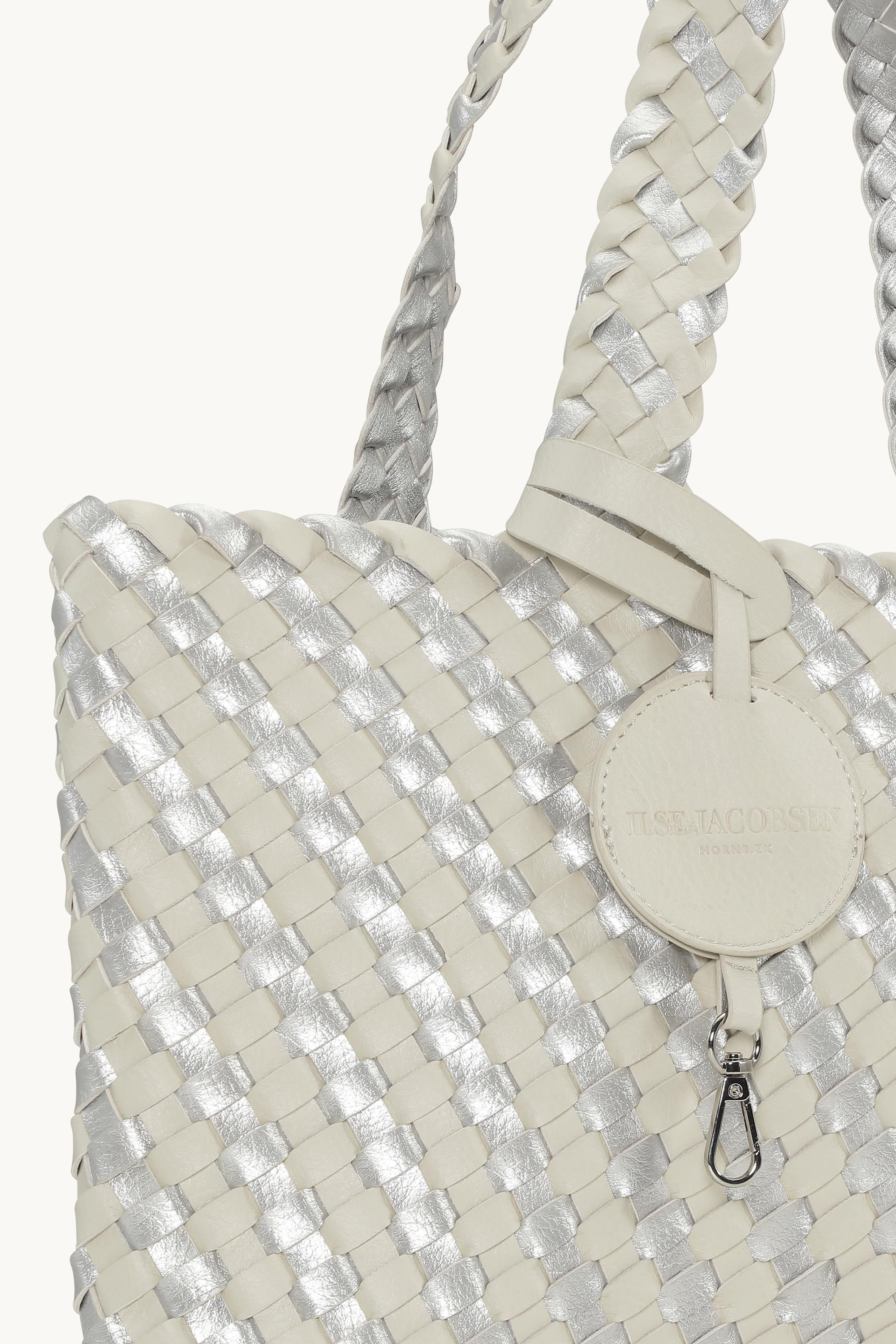 Tote Bag Braided - Milk Creme Silver
