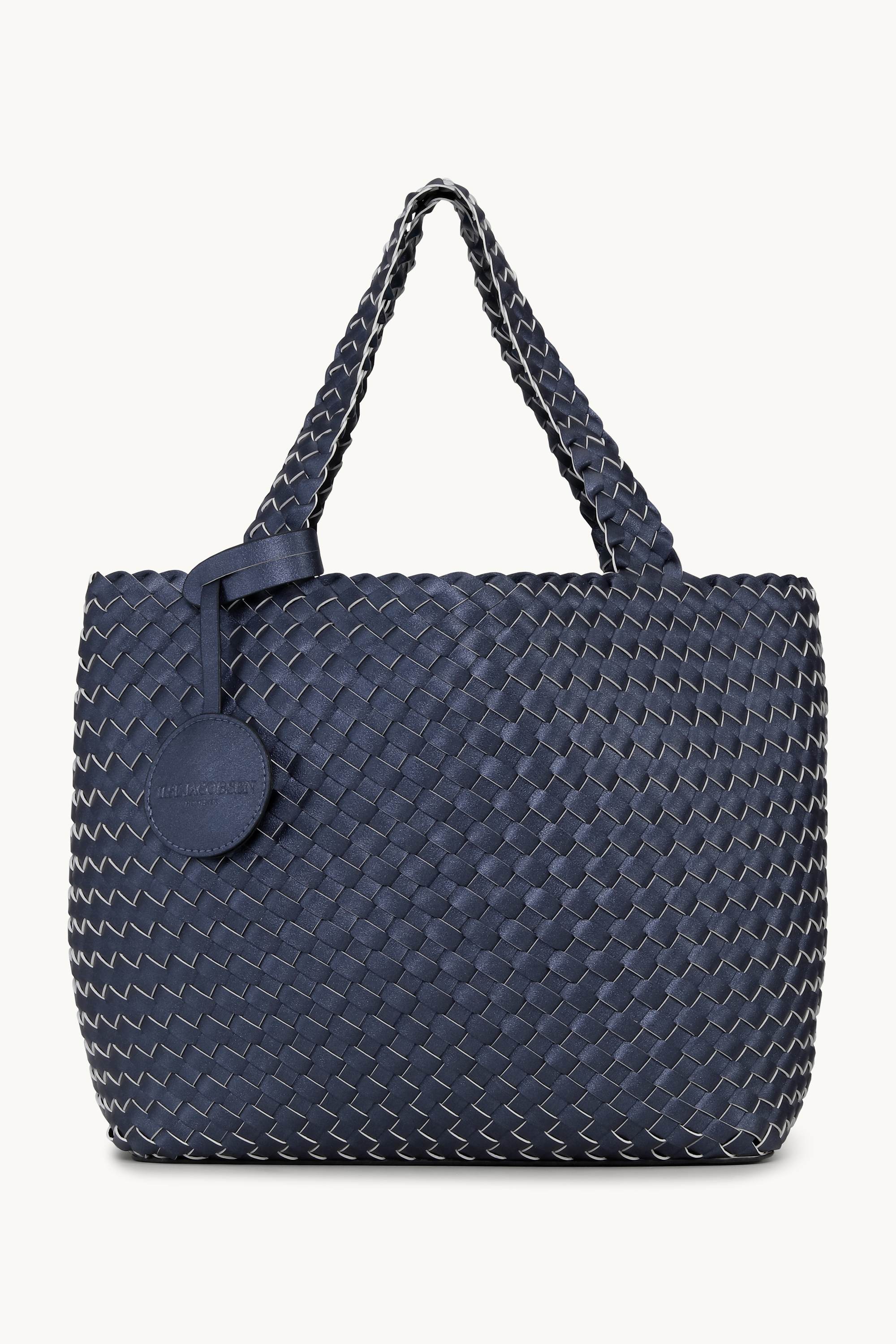 Tote Bag Braided - Ombre Blue Metallic Ombre Blue