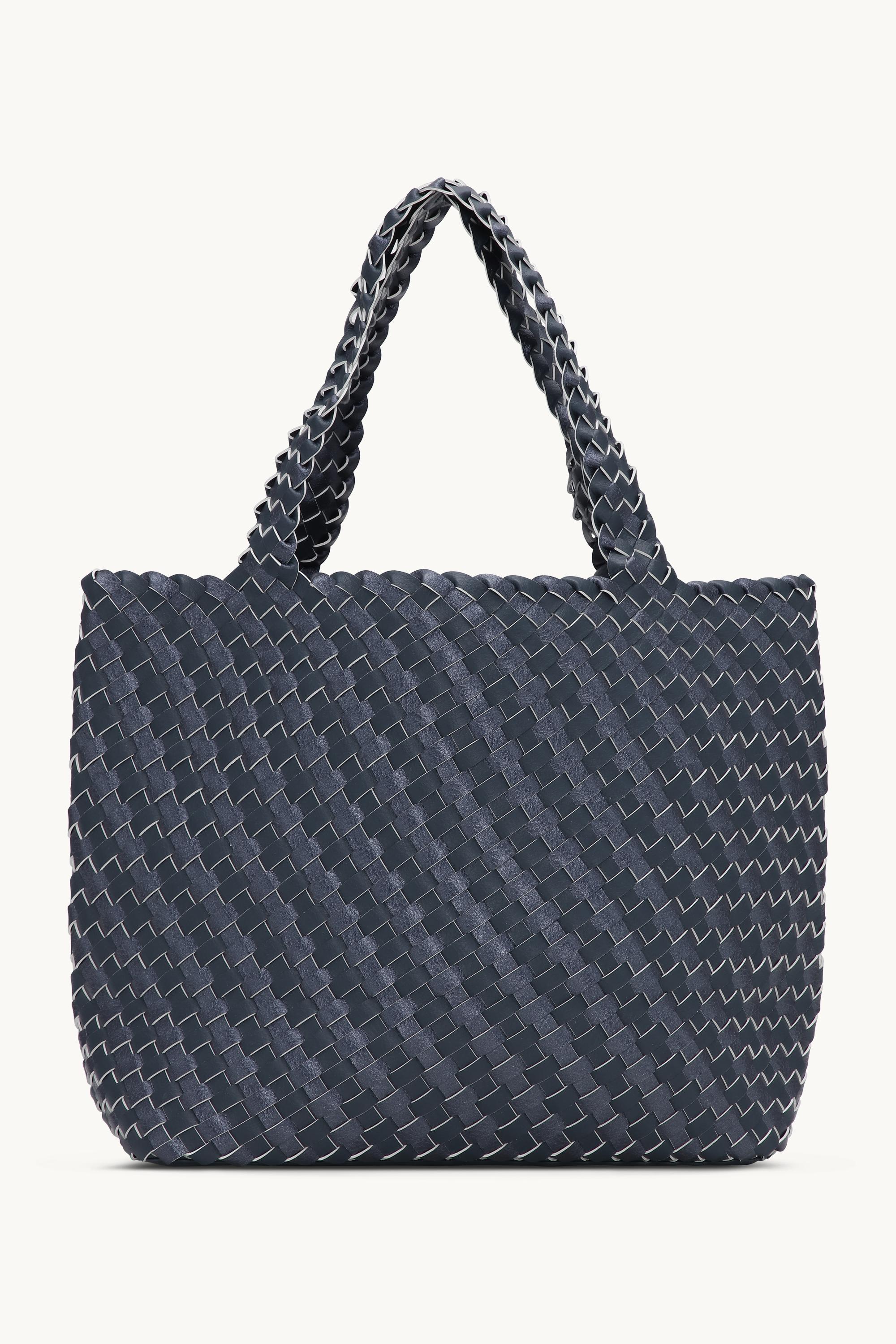 Tote Bag Braided - Ombre Blue Metallic Ombre Blue