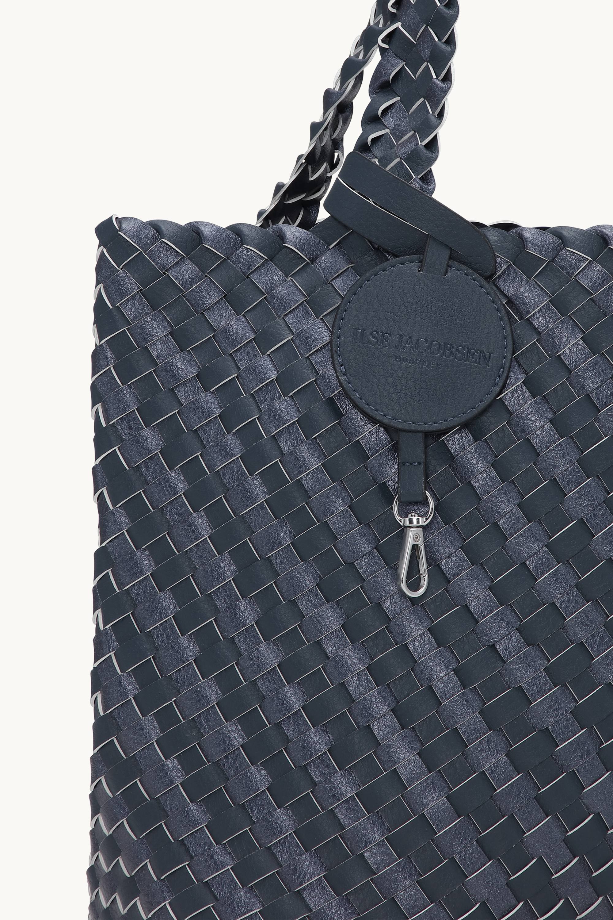 Tote Bag Braided - Ombre Blue Metallic Ombre Blue