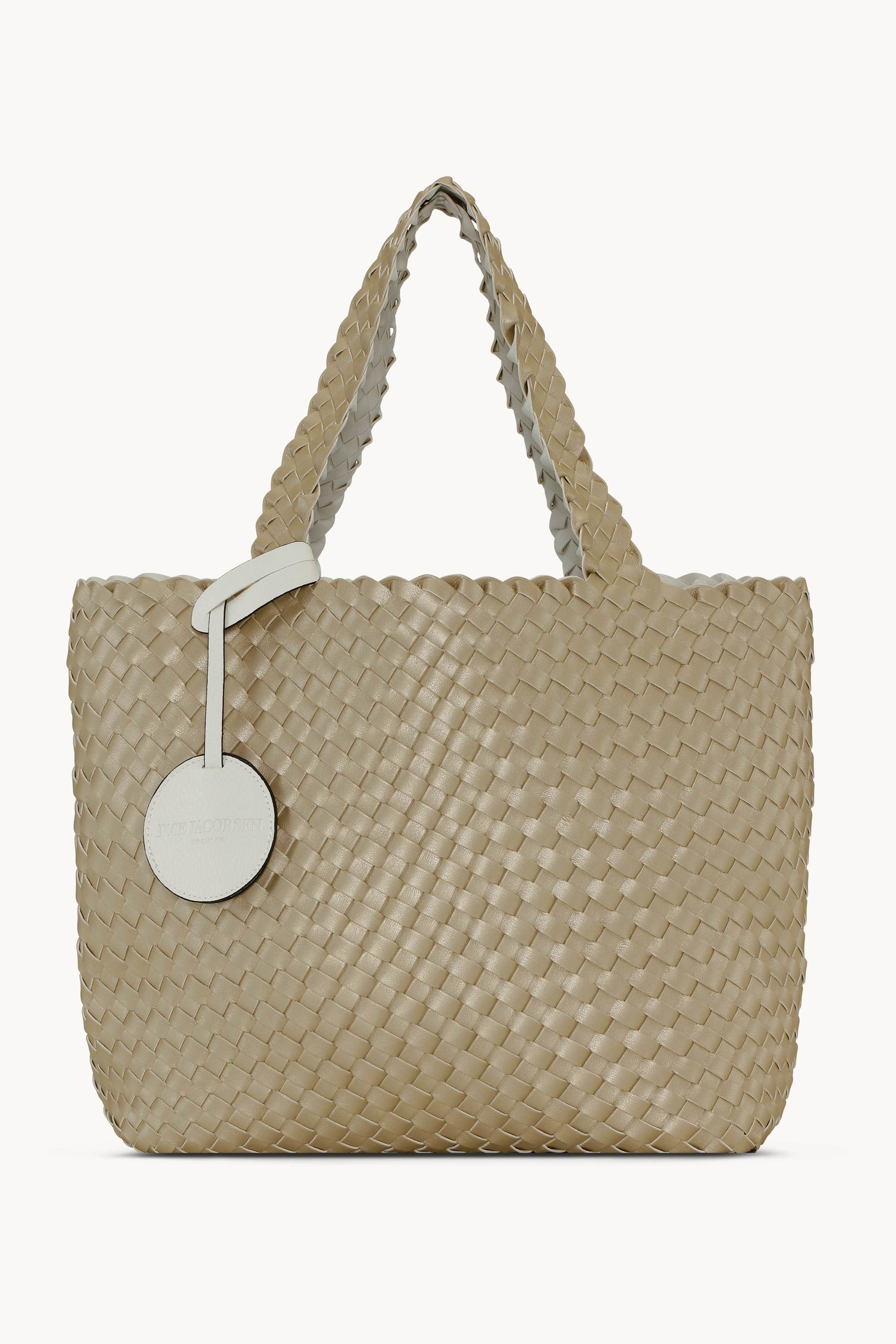 Tote Bag Braided - White Platin
