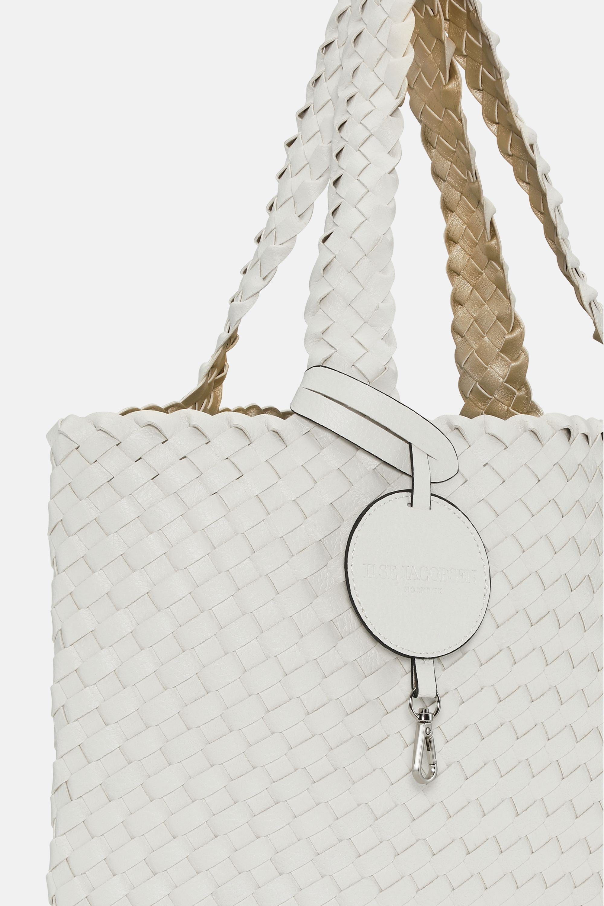 Tote Bag Braided - White Platin