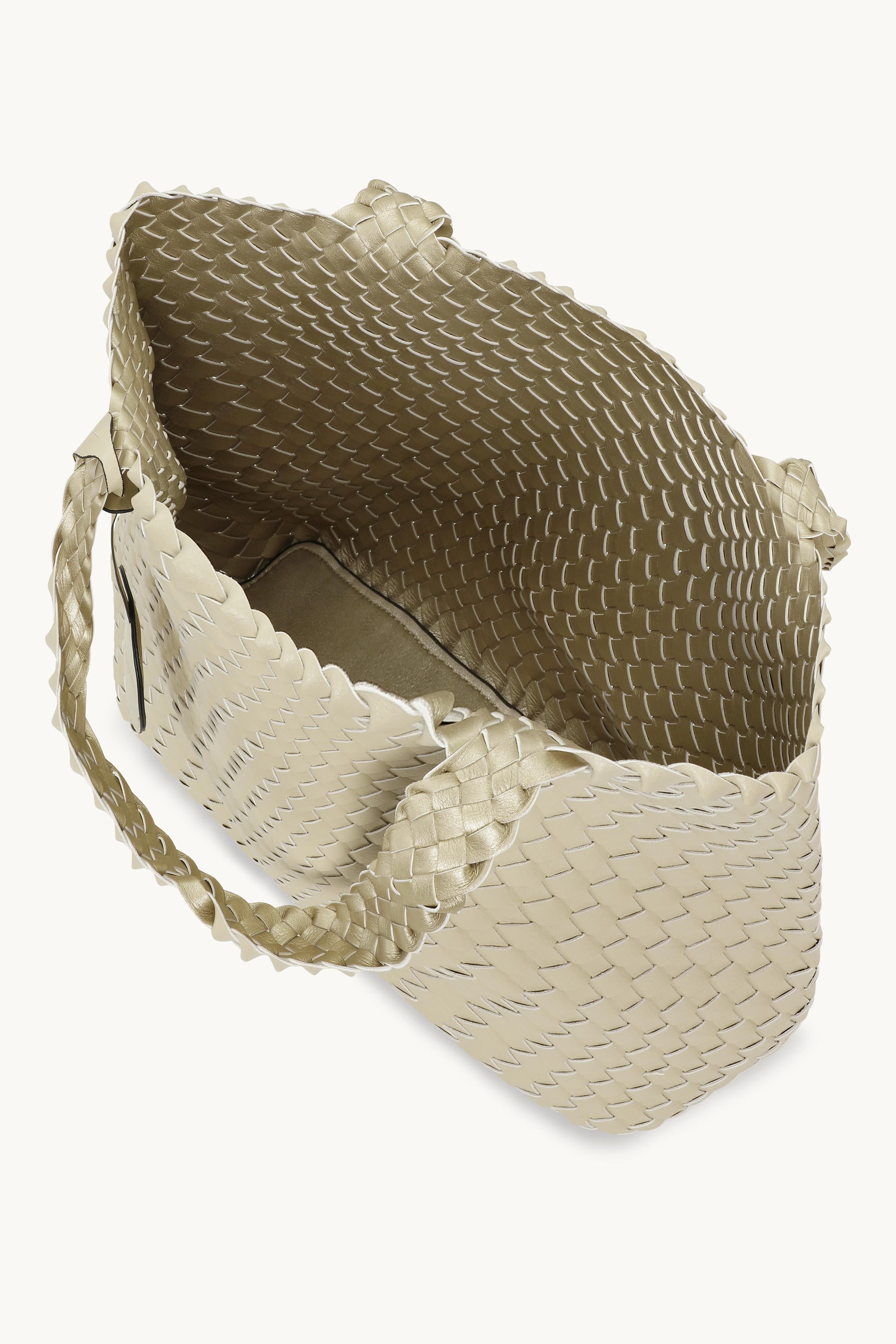 Tote Bag Braided - Ivory Platin