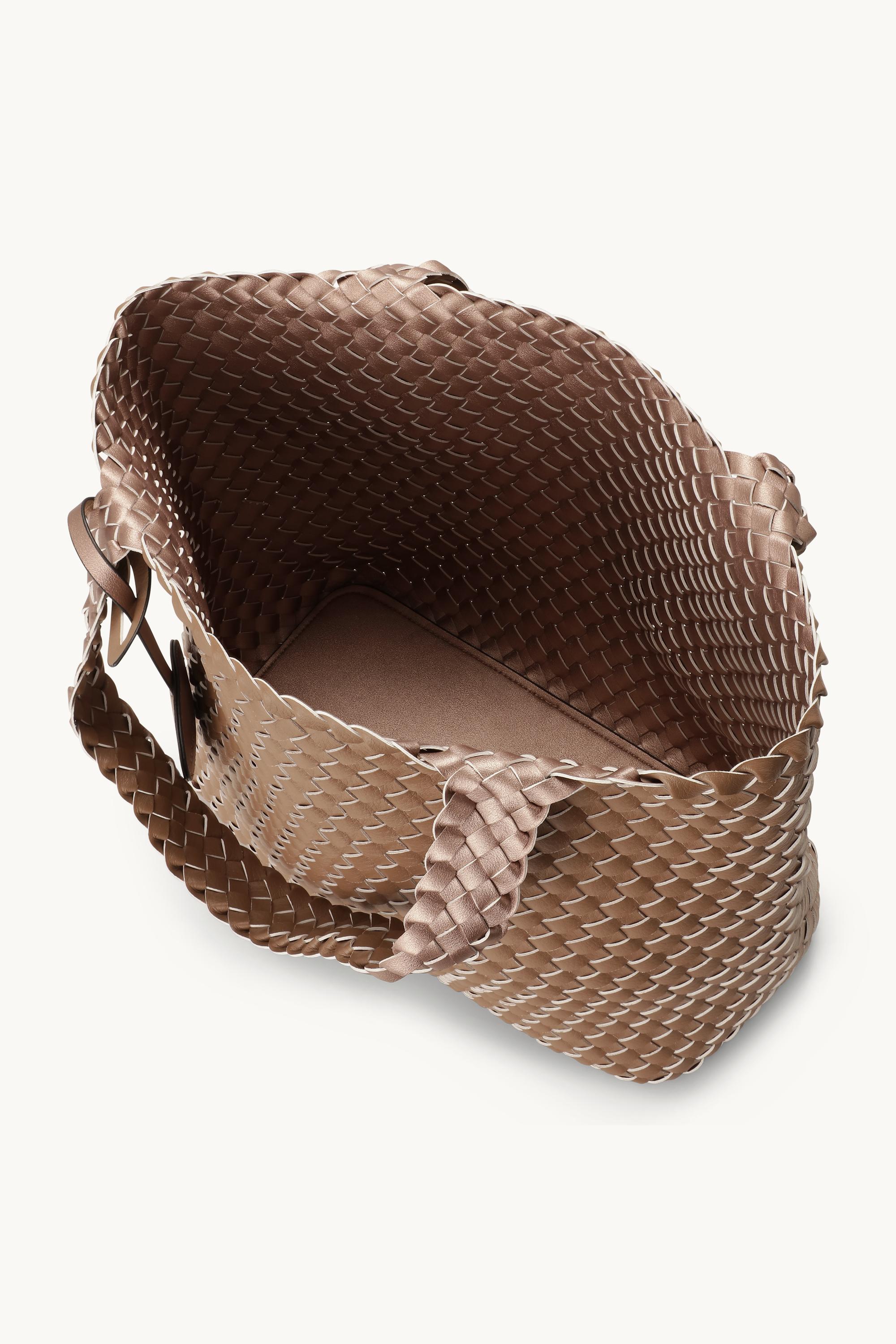 Tote Bag Braided - Mocca Metallic Mocca