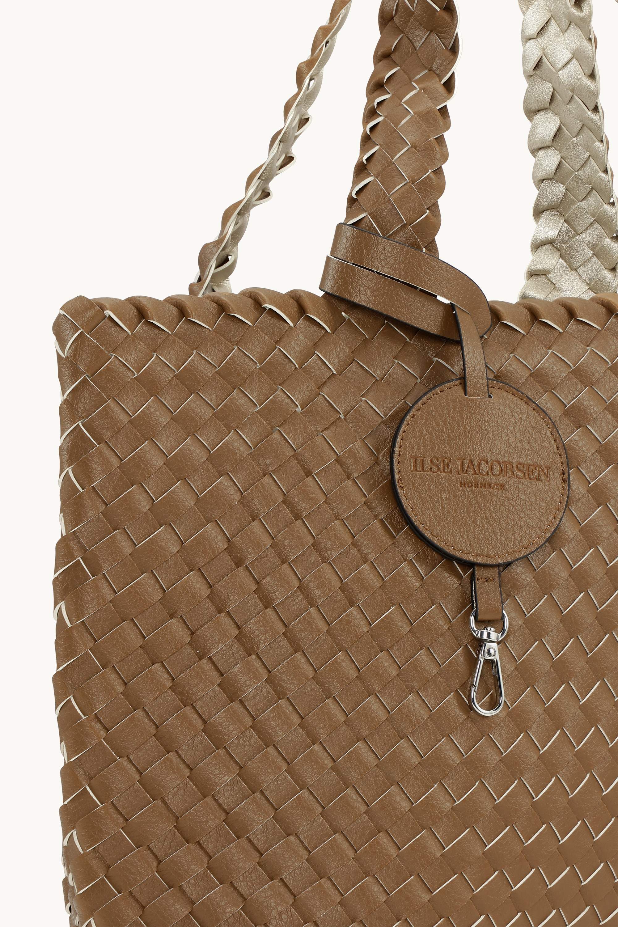 Tote Bag Braided - Goldy Sand Dollar Metallic