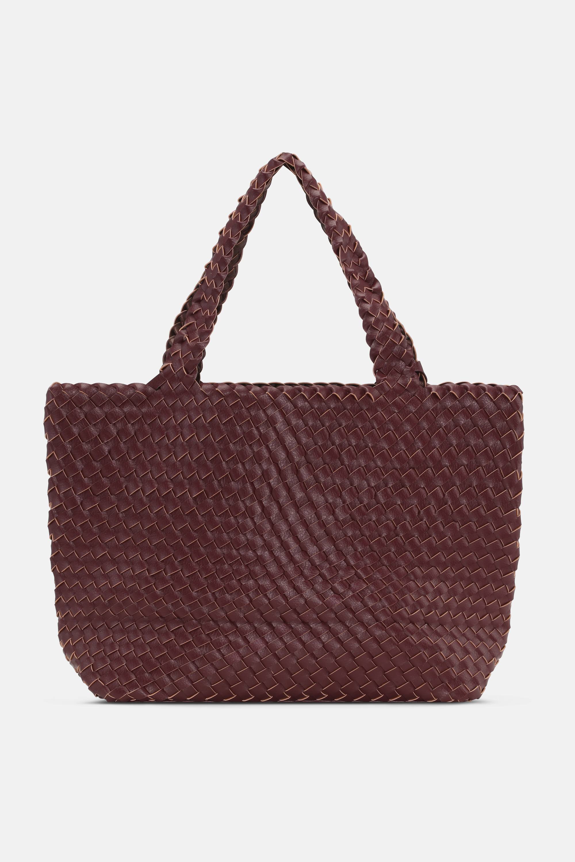 Tote Bag Braided - Maroon Banner Ebony