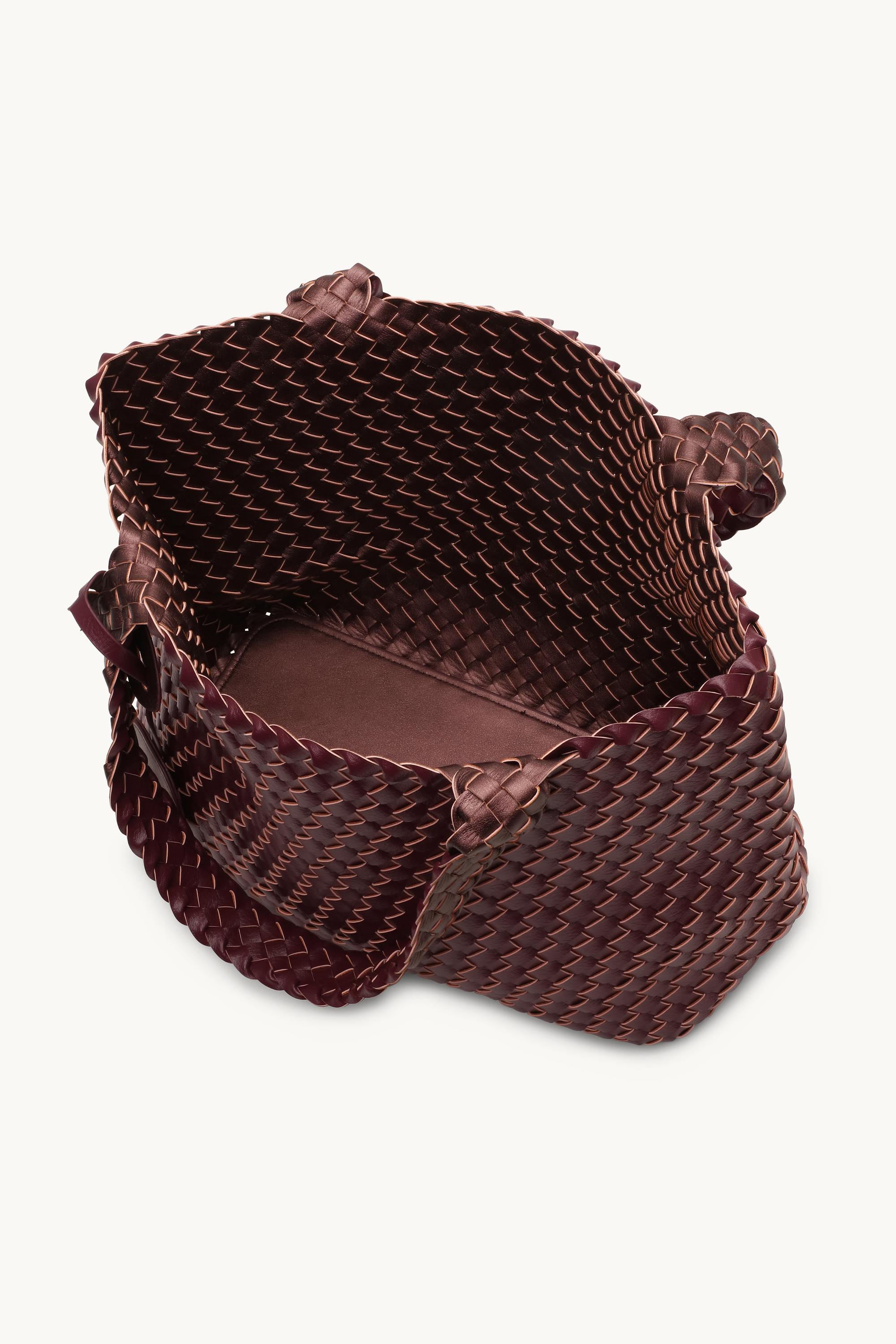 Tote Bag Braided - Maroon Banner Ebony