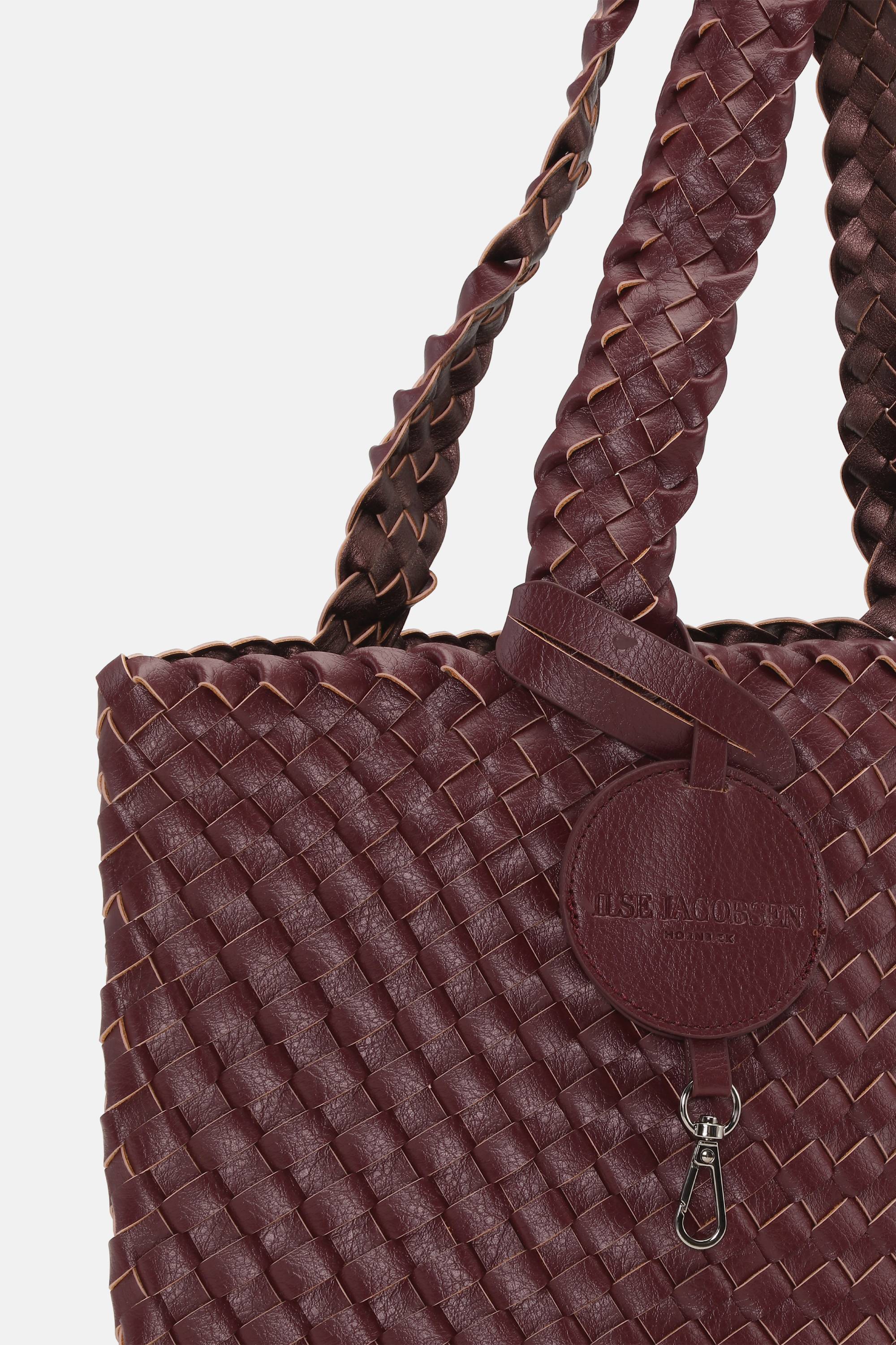 Tote Bag Braided - Maroon Banner Ebony