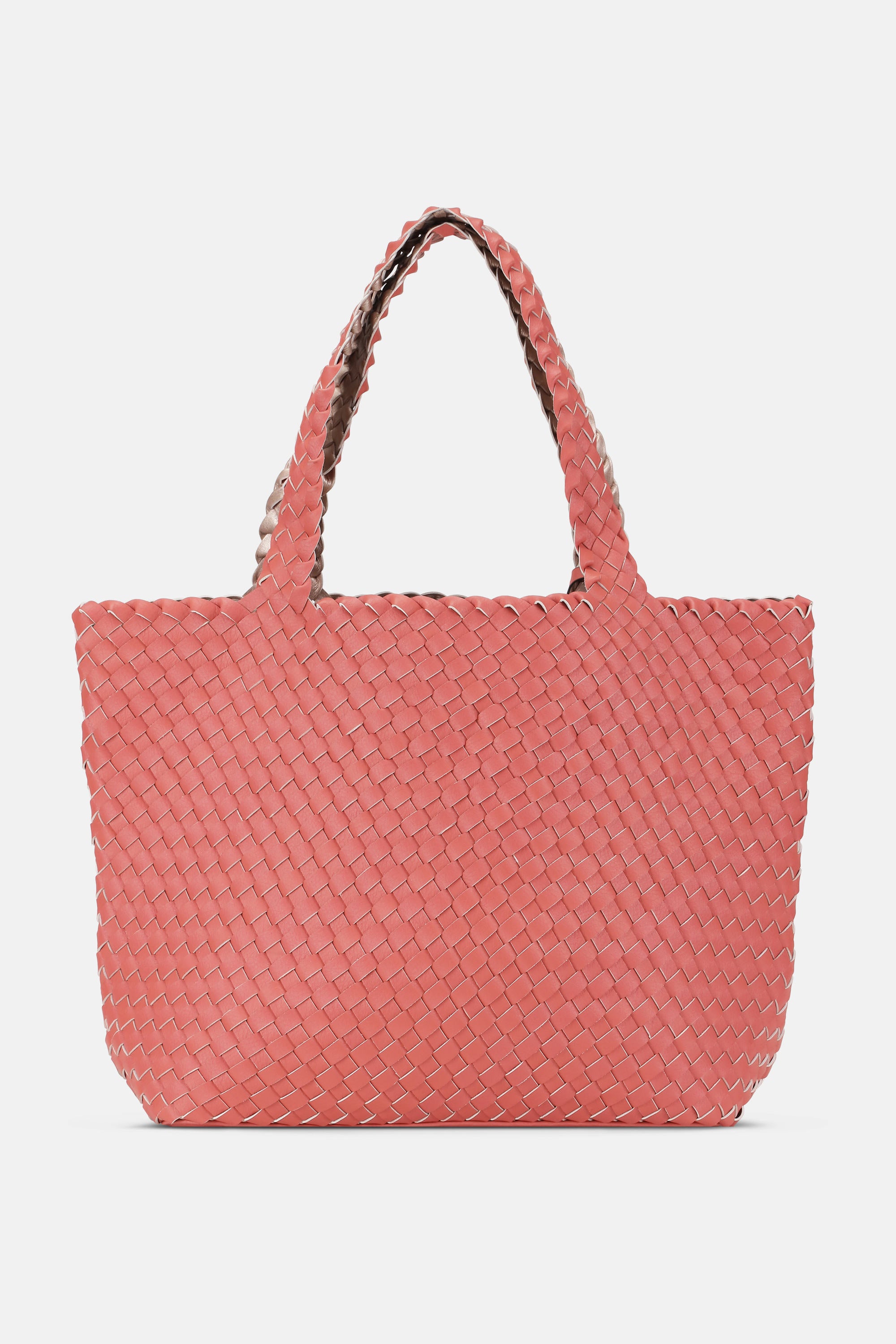 Tote Bag Braided - Durbarry Metallic Rose