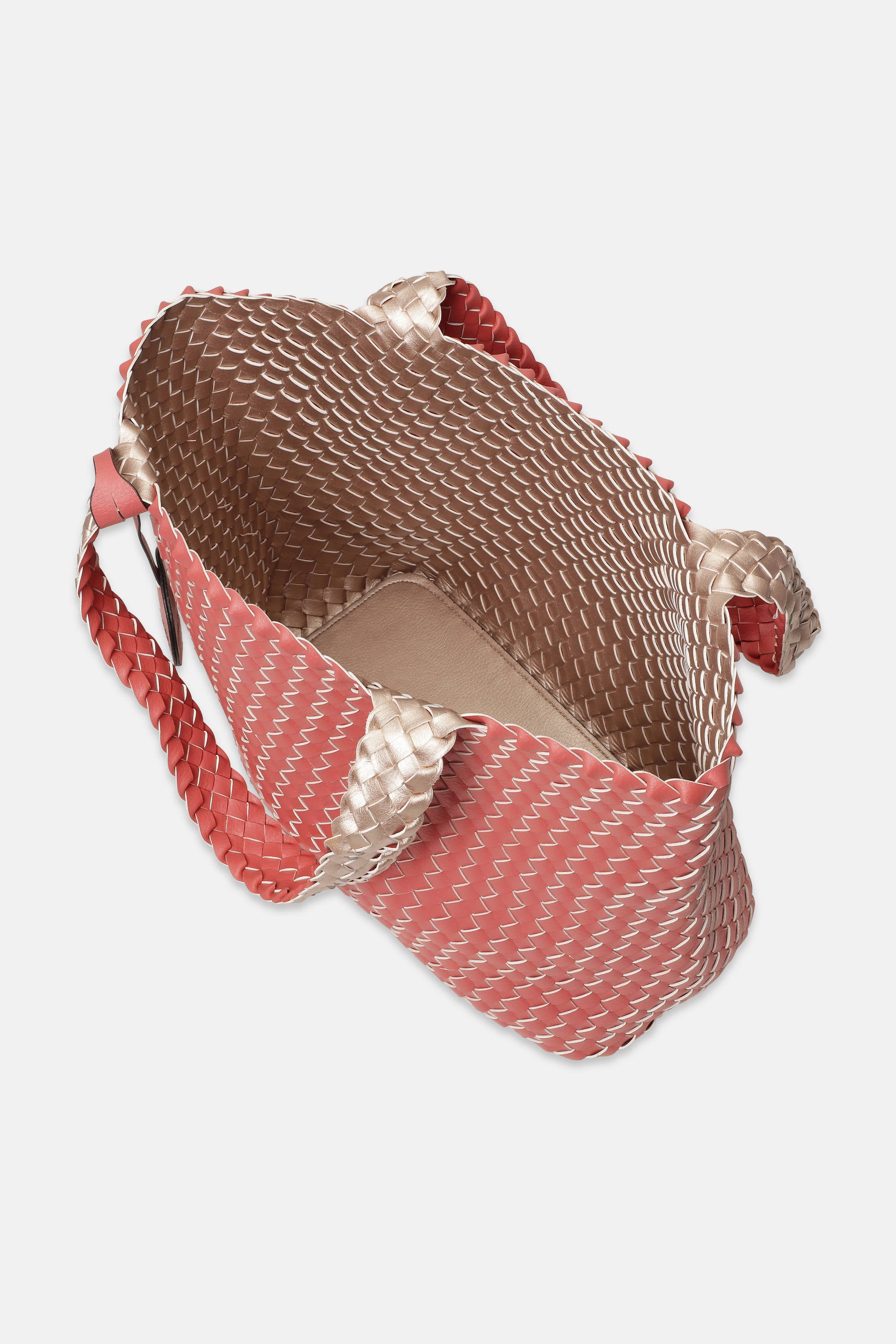 Tote Bag Braided - Durbarry Metallic Rose