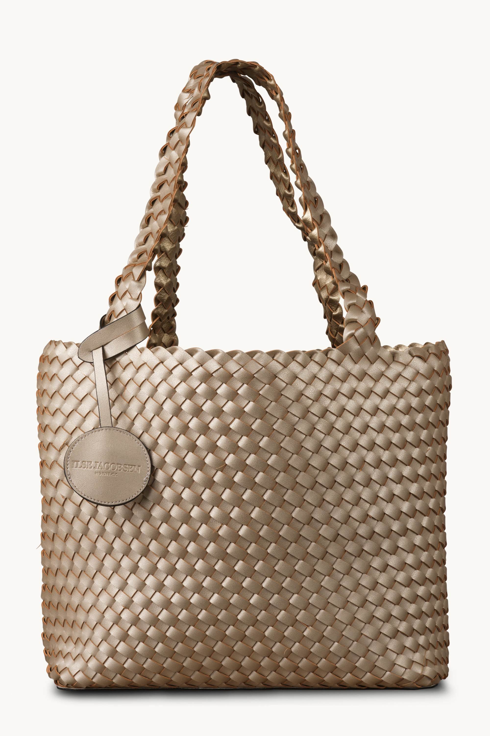 Tote Bag Braided - Platin Silver