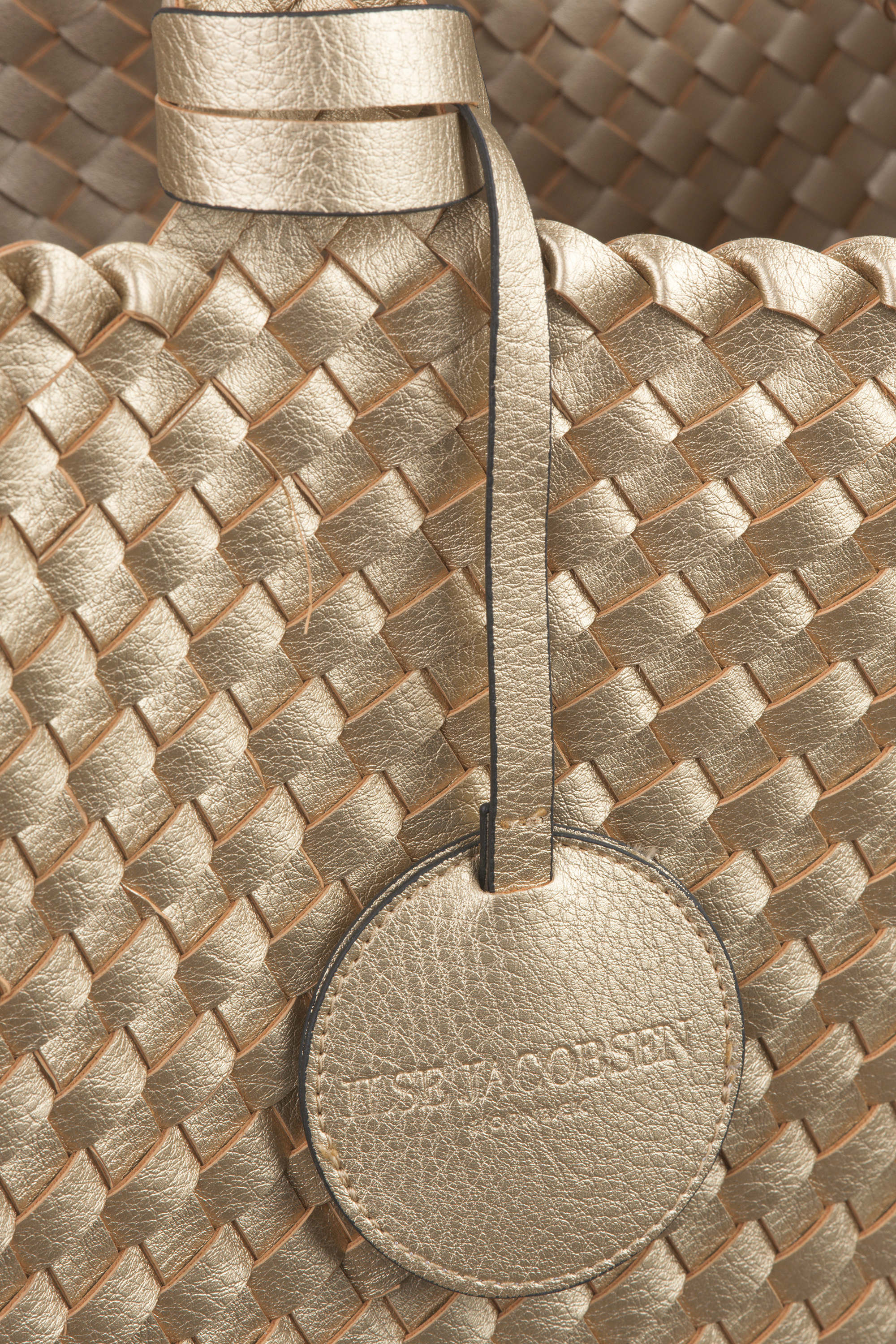 Tote Bag Braided - Platin Silver