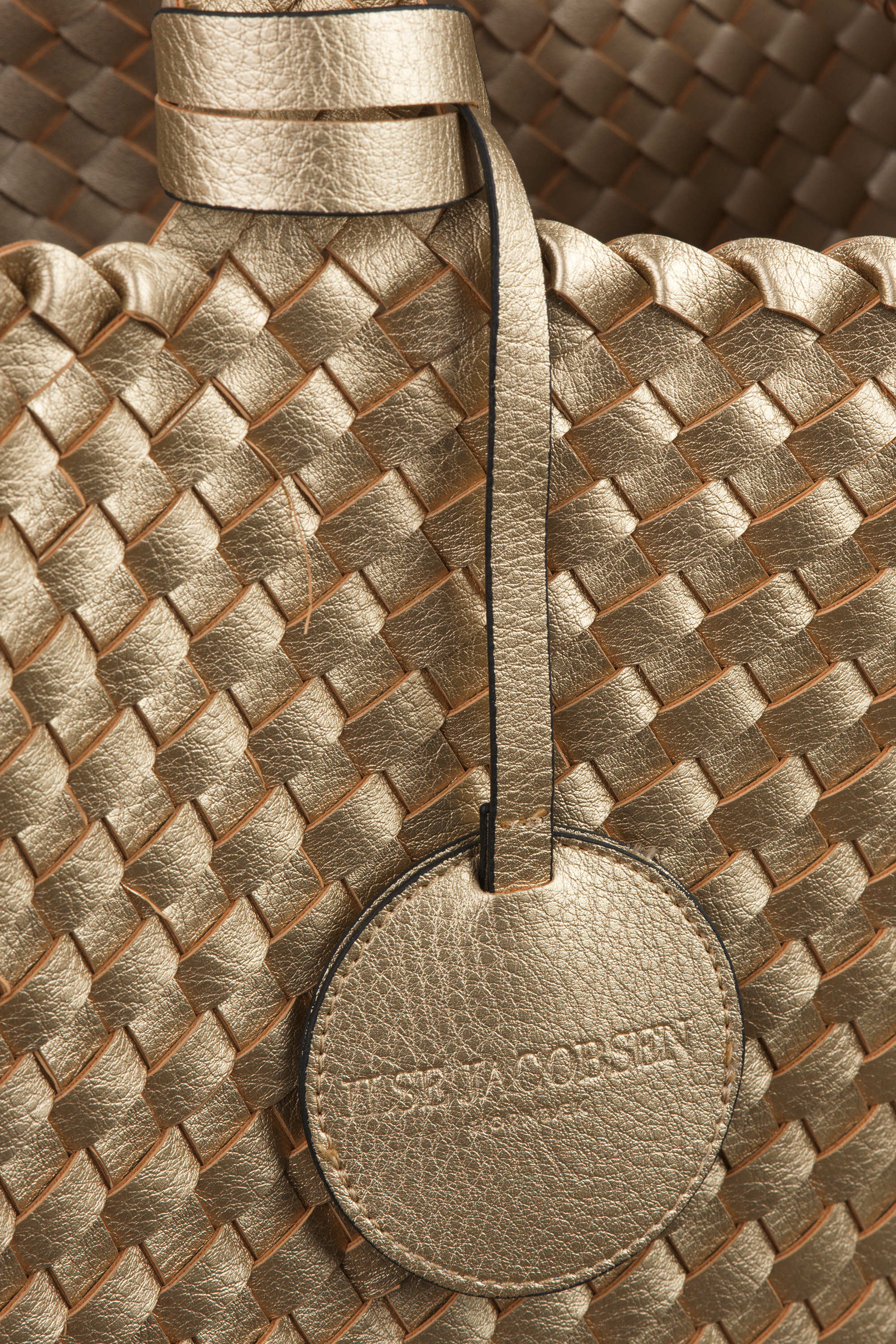 Tote Bag Braided - Platin Silver