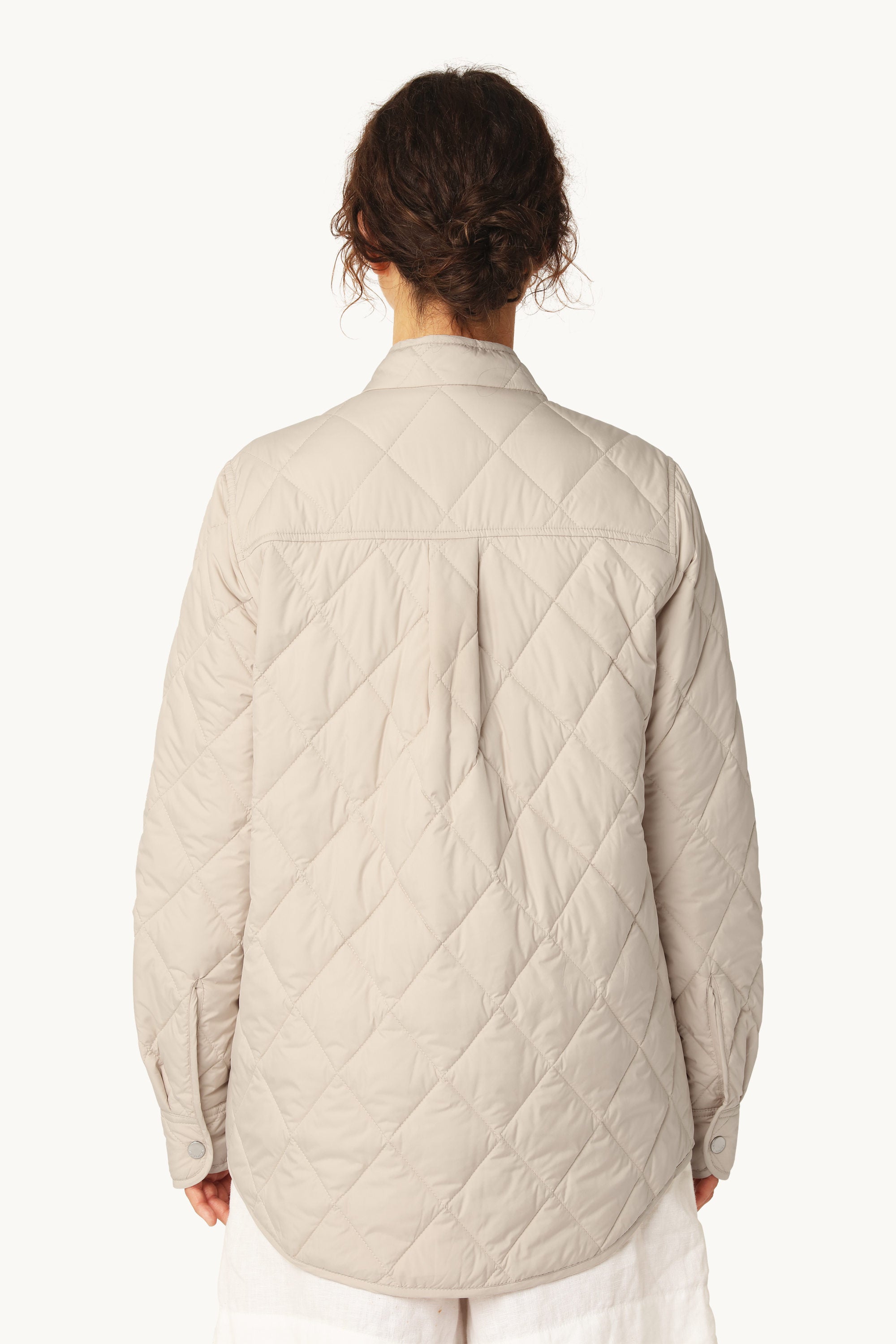 Quilted Shirt Jacket - Light Camel