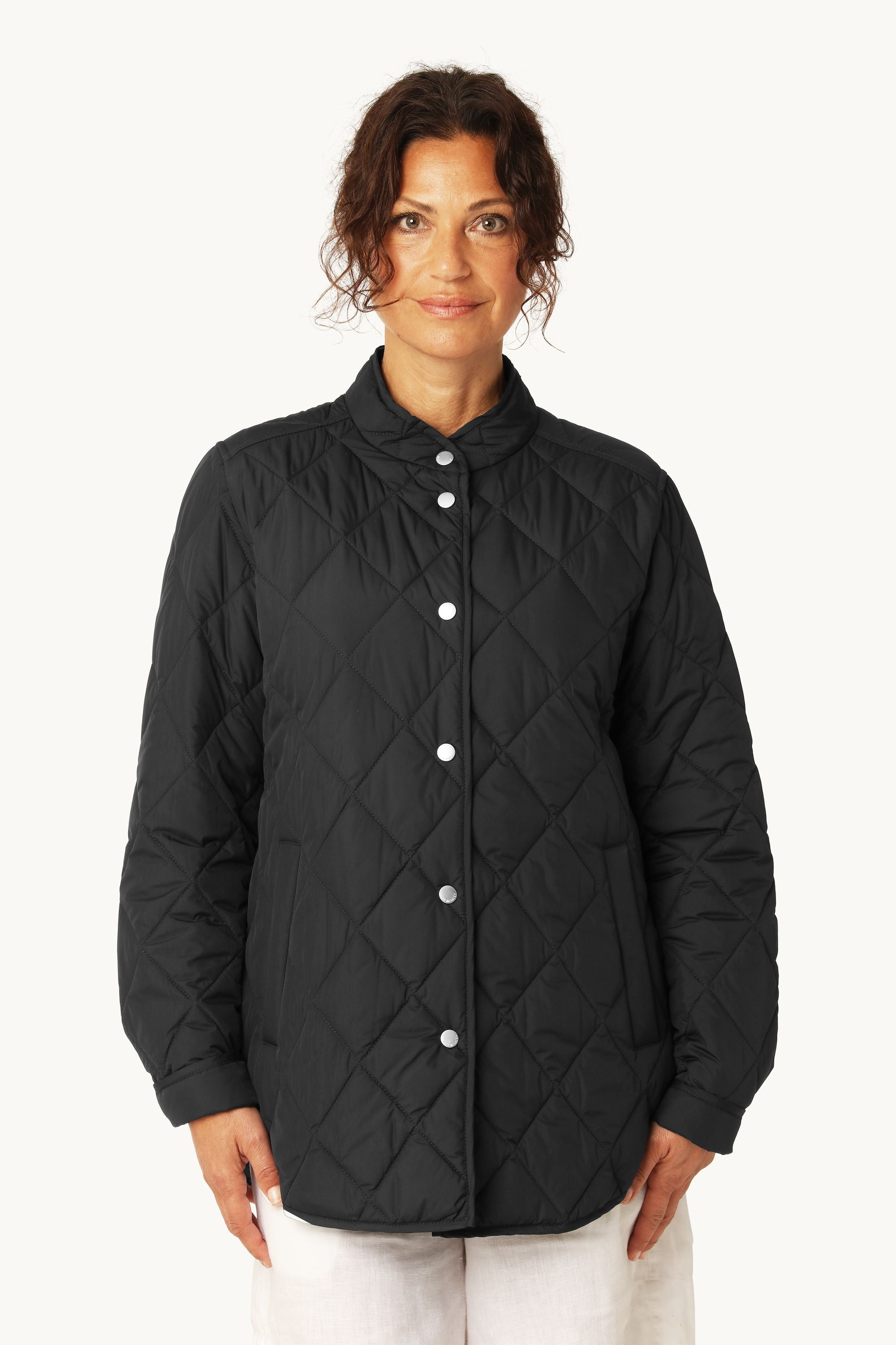 トップス VIVIANO Quilted Shirt Jacket Relwen Tick Weave Quilted Shirt Jacket - Dark Loden | Shirt