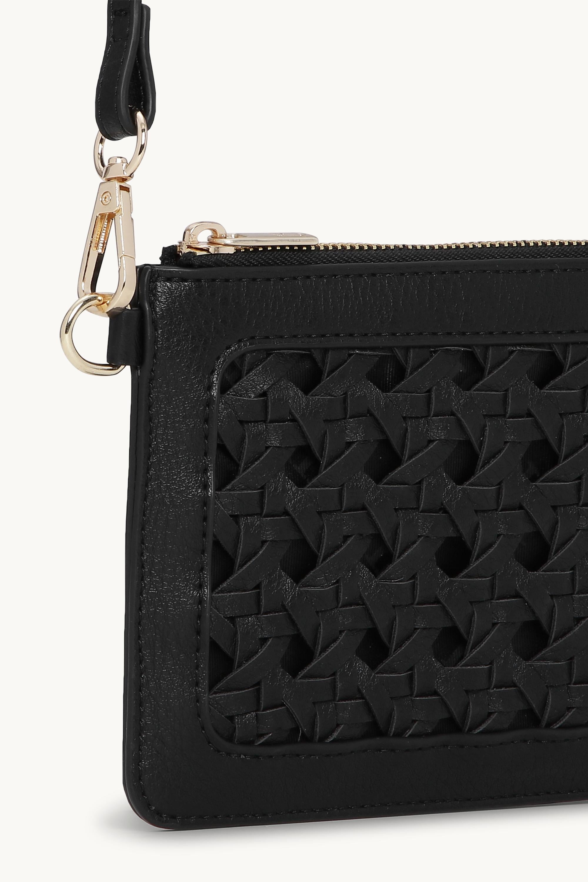 Braided Wallet - Black Black