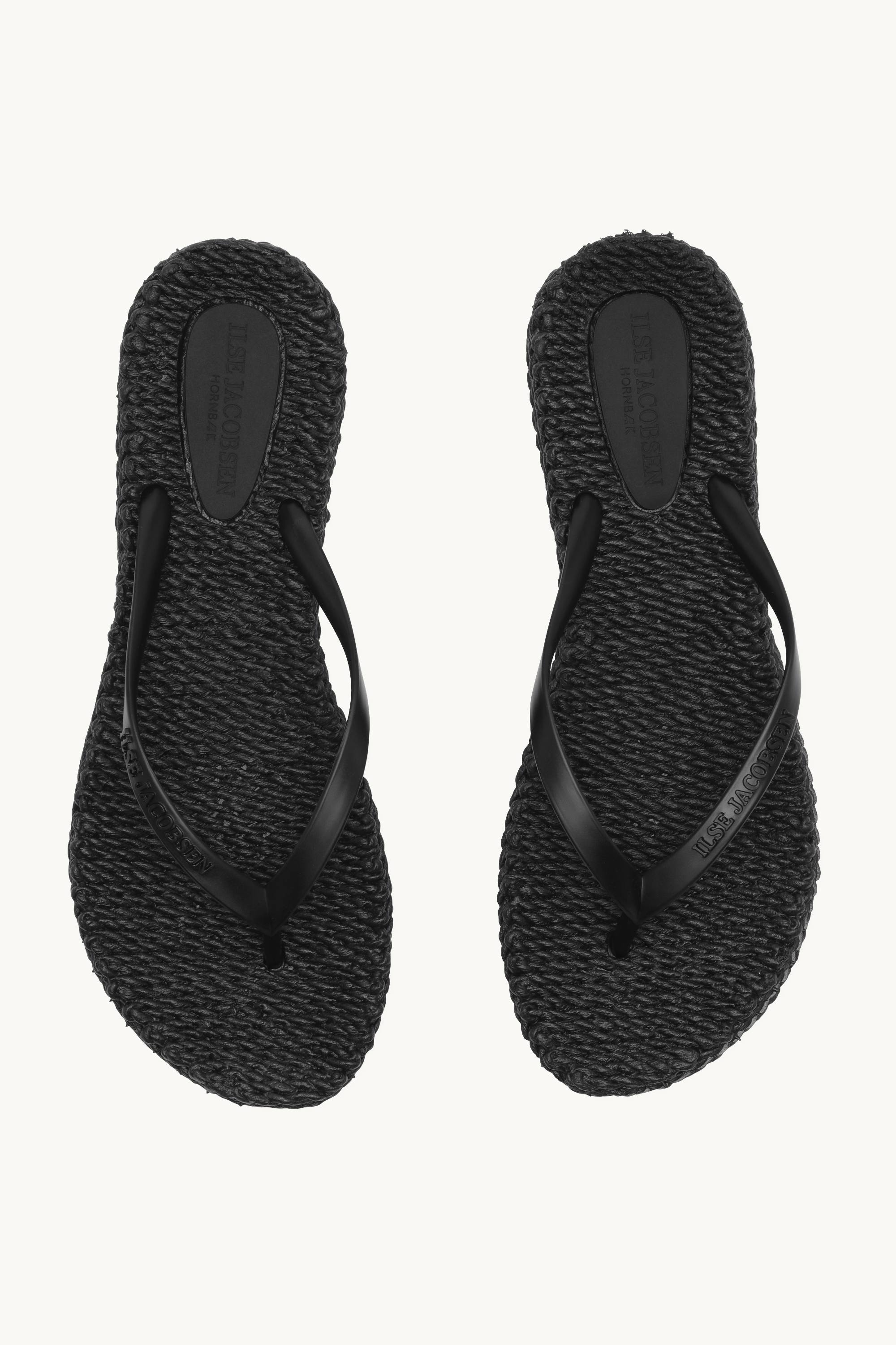 Flip Flops With Logo - Black