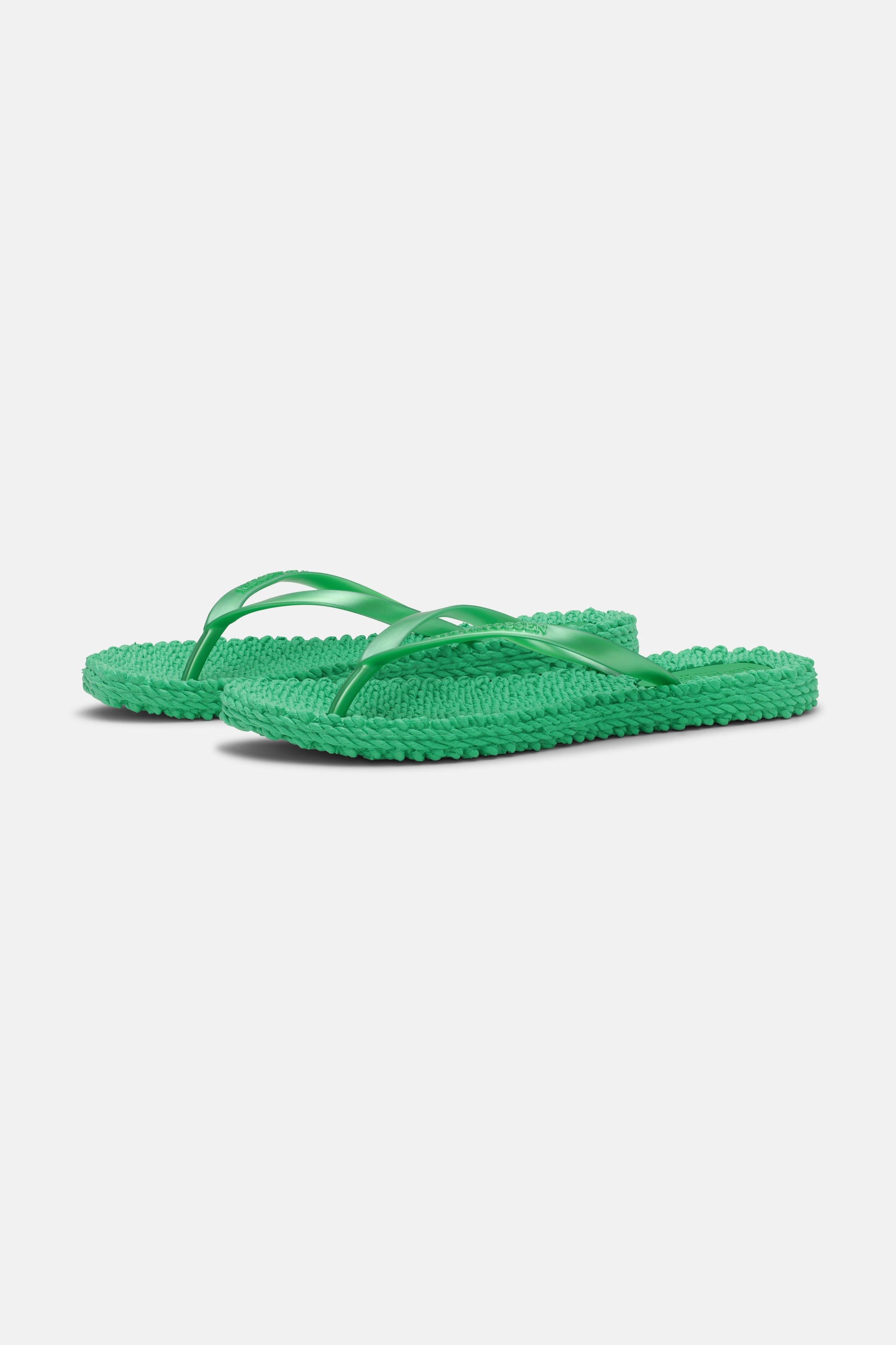 Flip Flops With Logo - Fern Green