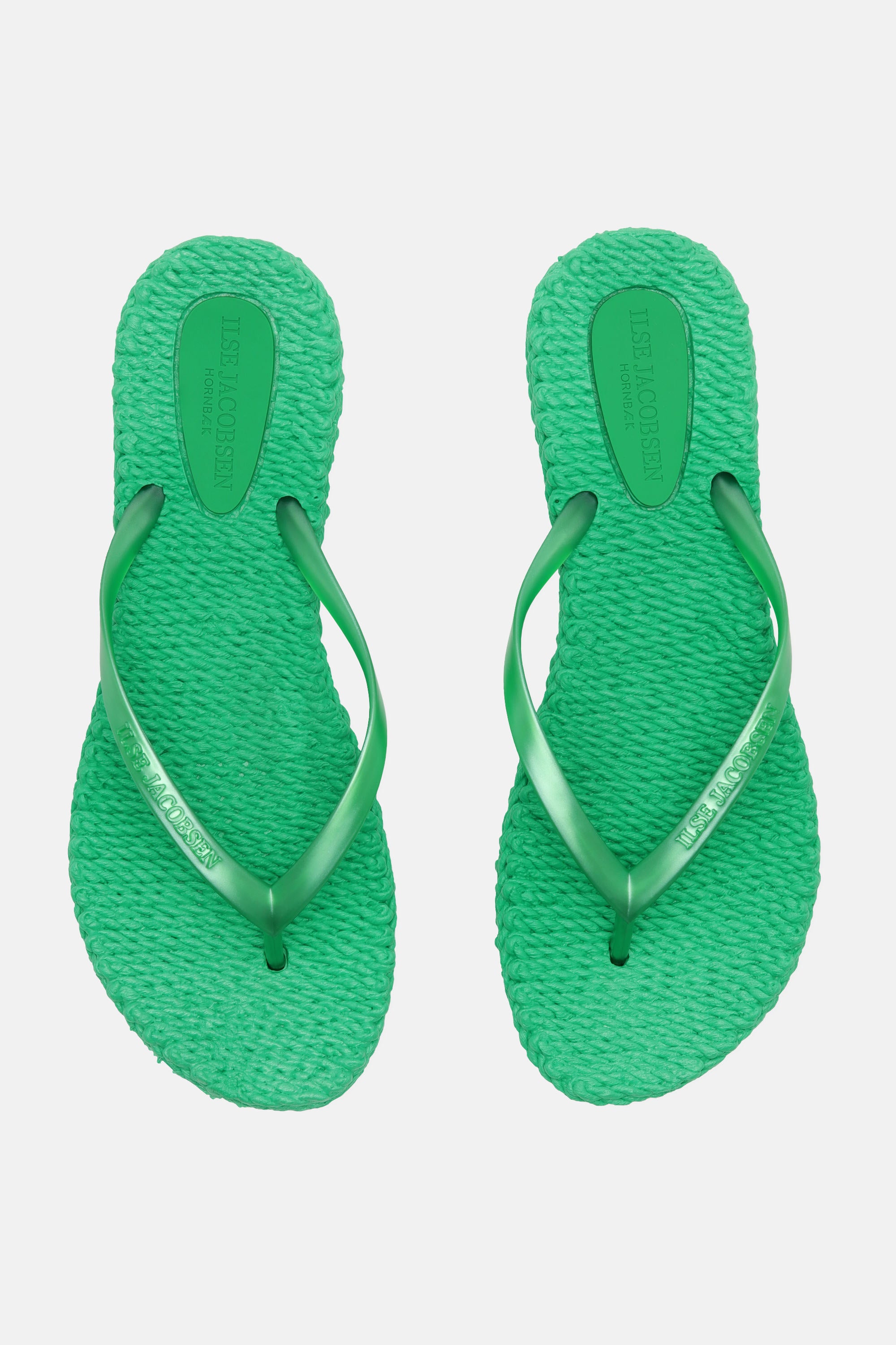 Flip Flops With Logo - Fern Green