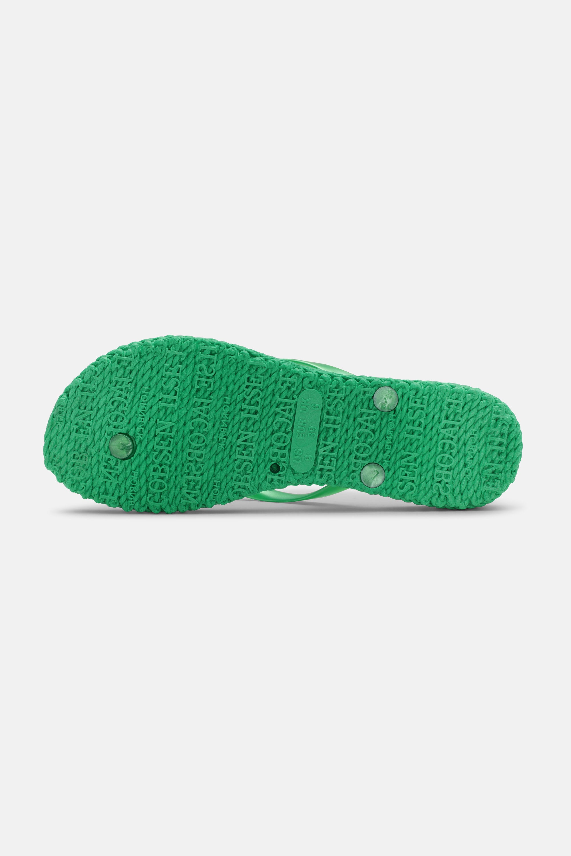 Flip Flops With Logo - Fern Green