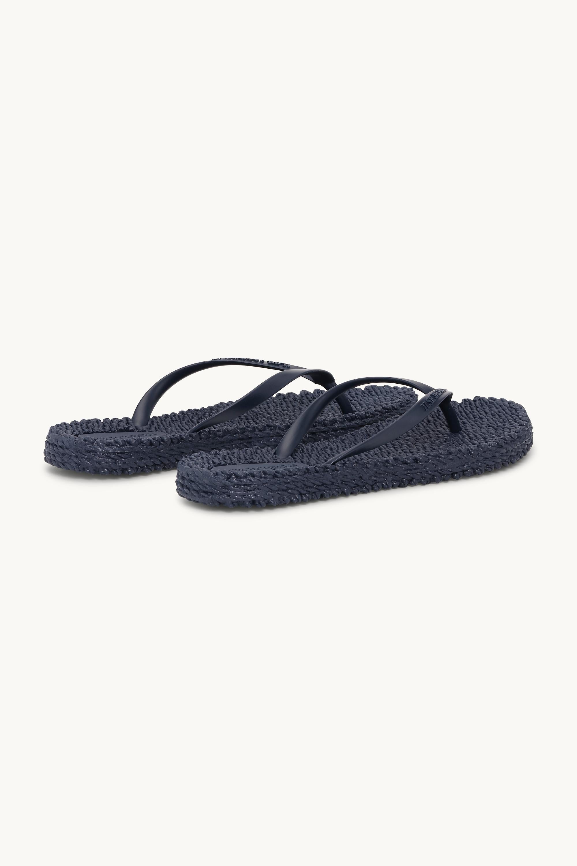 Flip Flops With Logo - Indigo