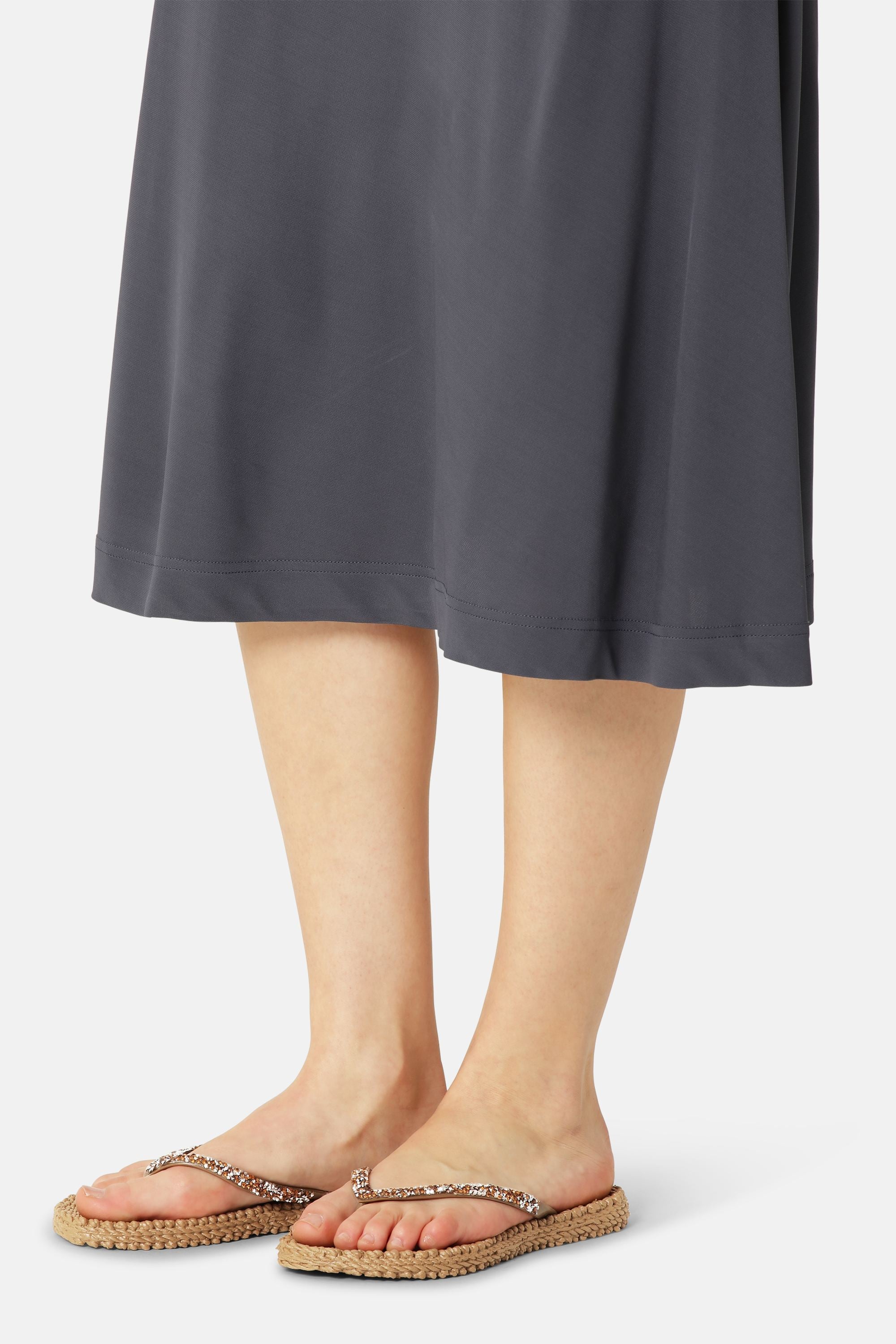 Flip Flops With Rhinestones - Mocca