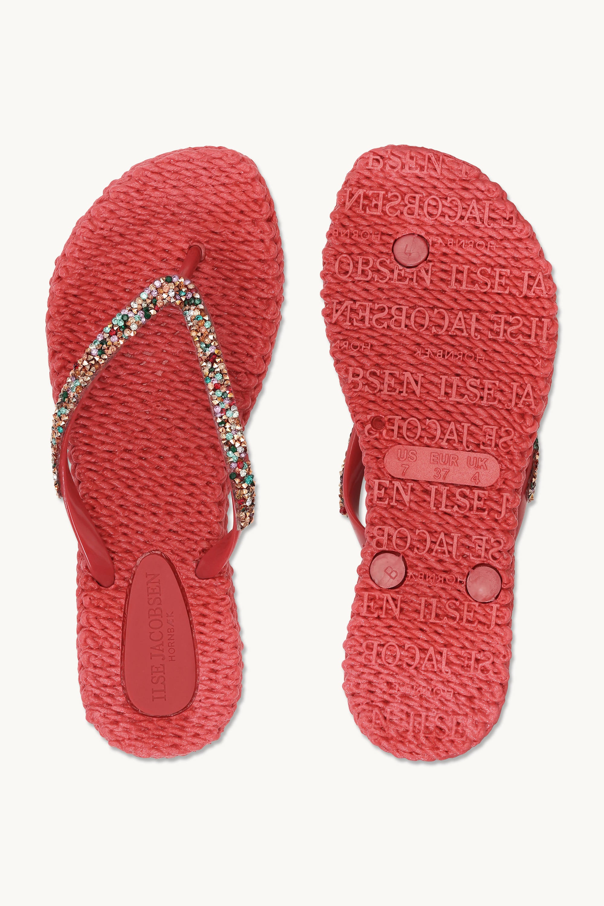 Flip Flops with Rhinestones - Baked Apple