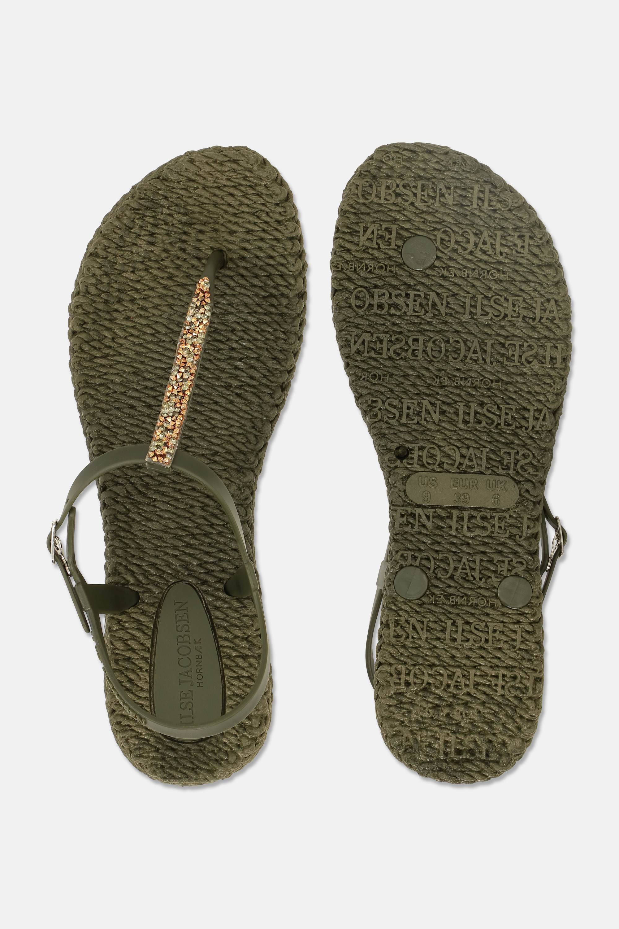 Flip Flops with Rhinestones - Army