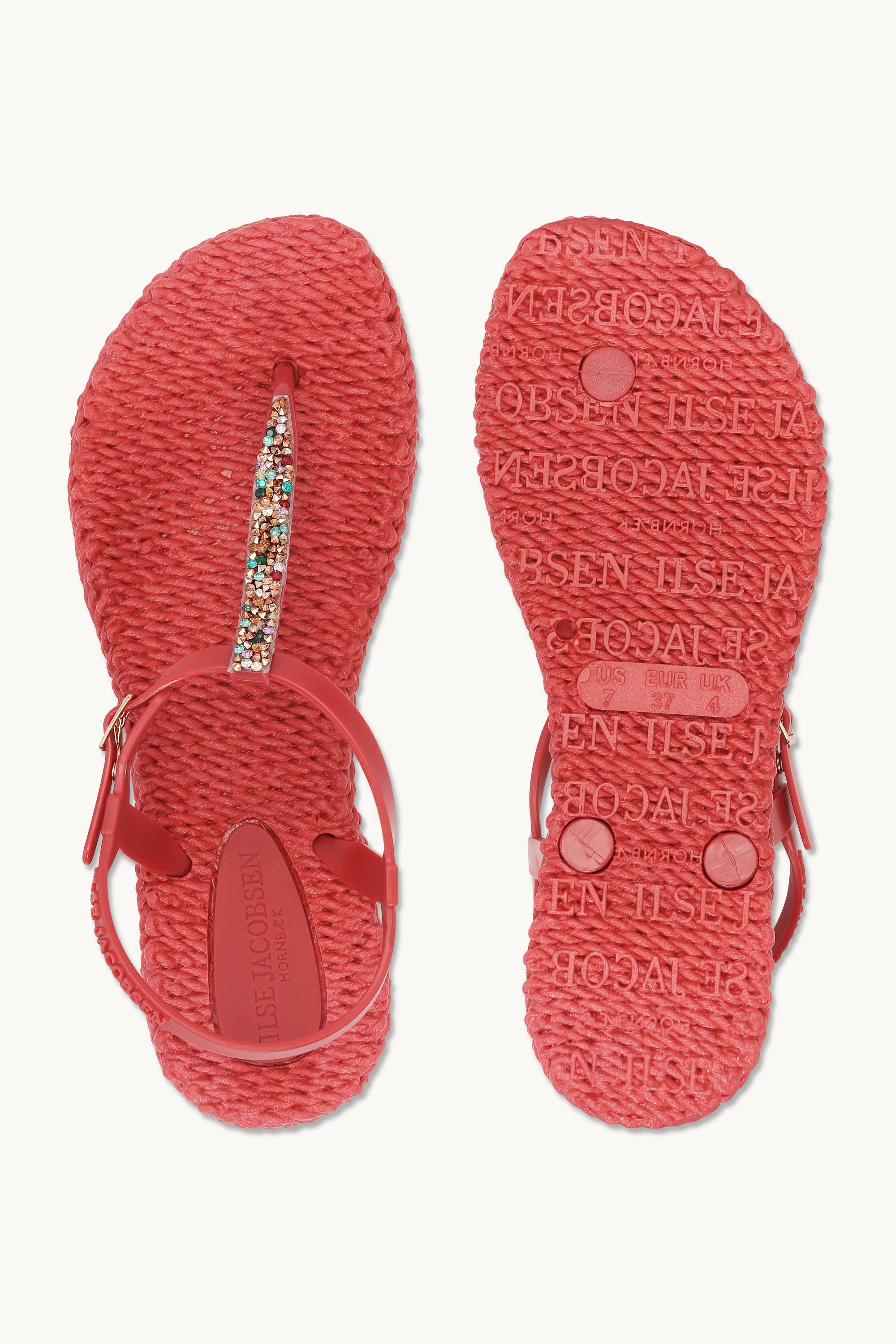 Flip Flops with Rhinestones - Baked Apple