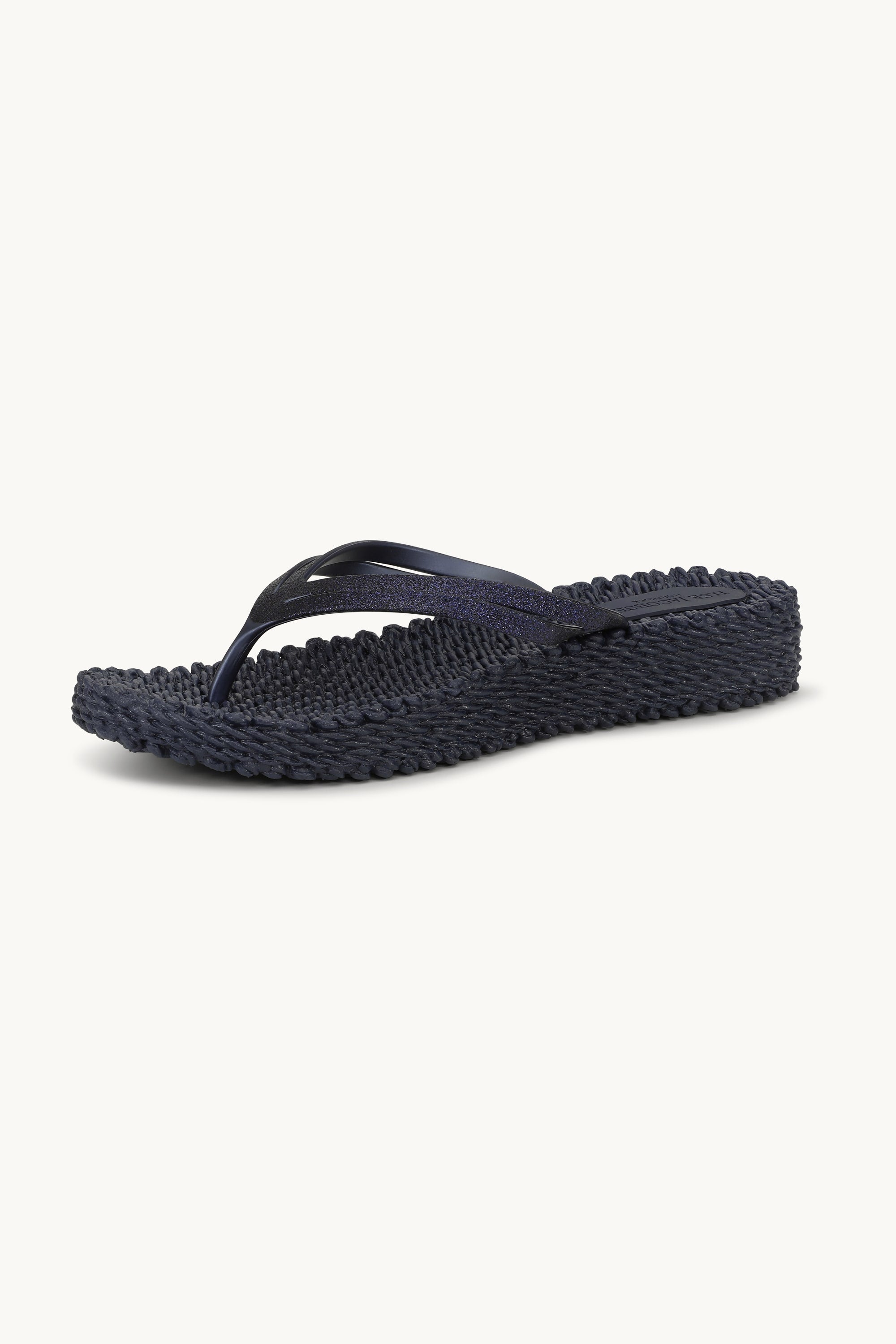 Platform Flip-flops Glitter - Indigo