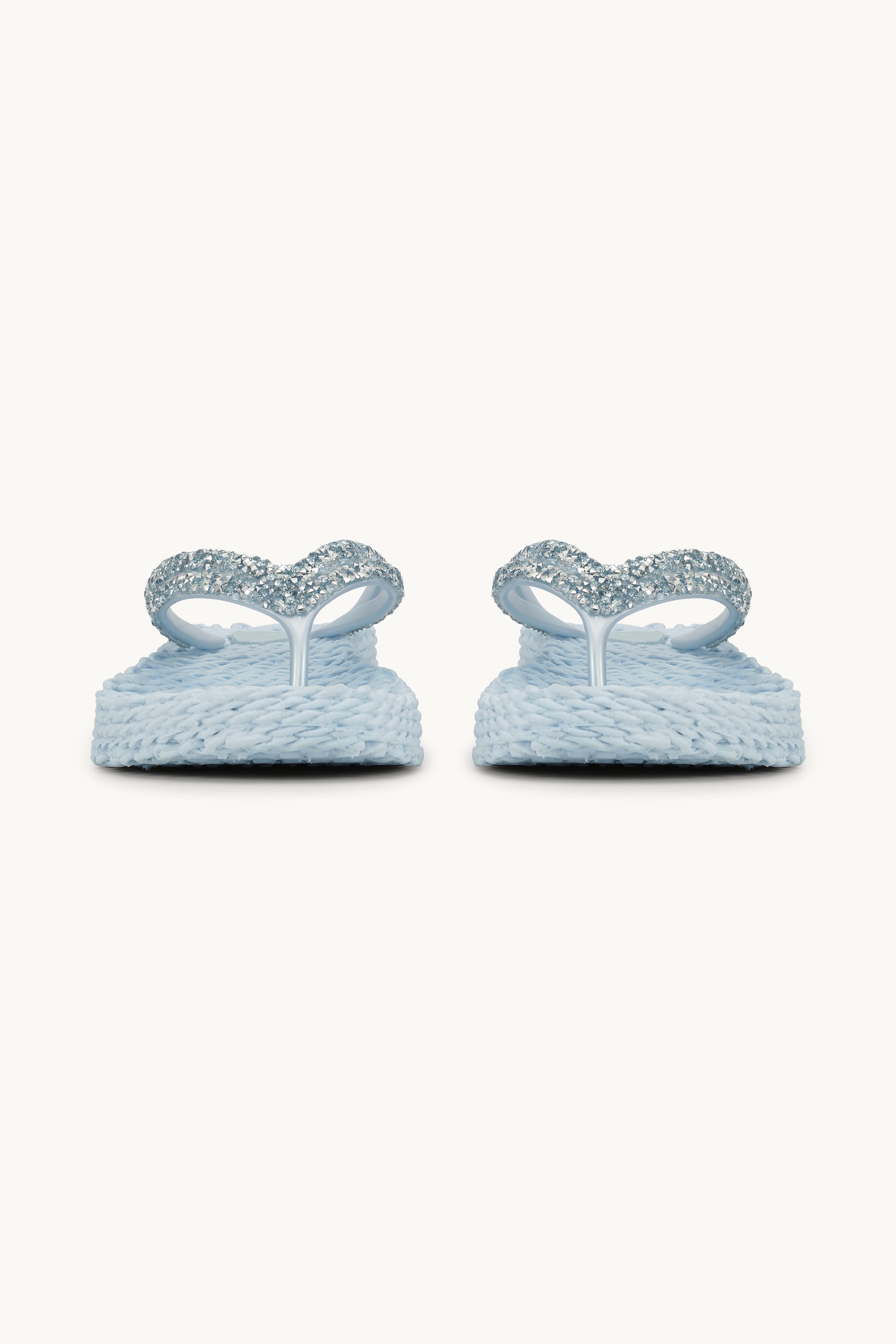 Platform Flip-flops Glitter Stones - Blue Bell