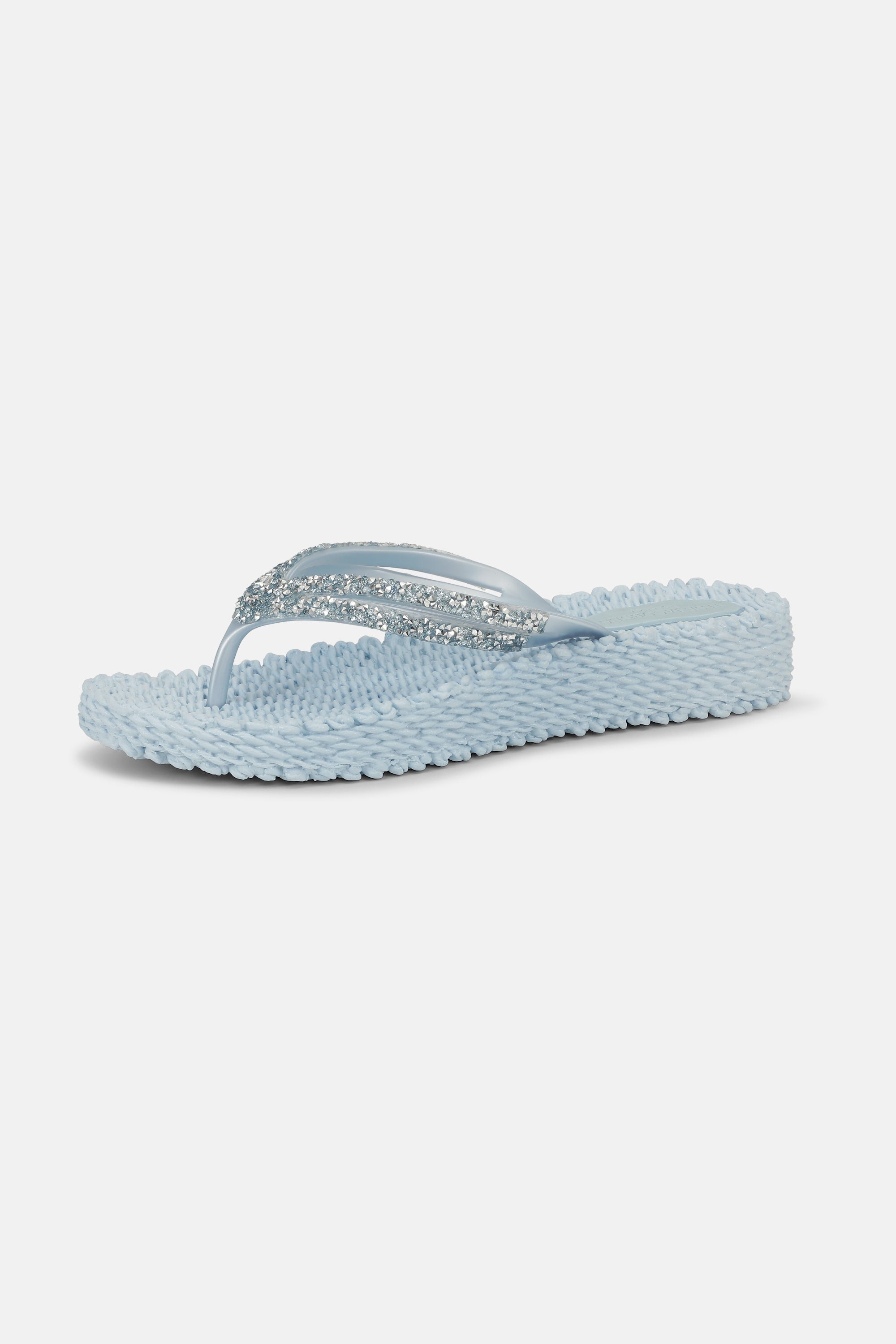 Platform Flip-flops Glitter Stones - Blue Bell