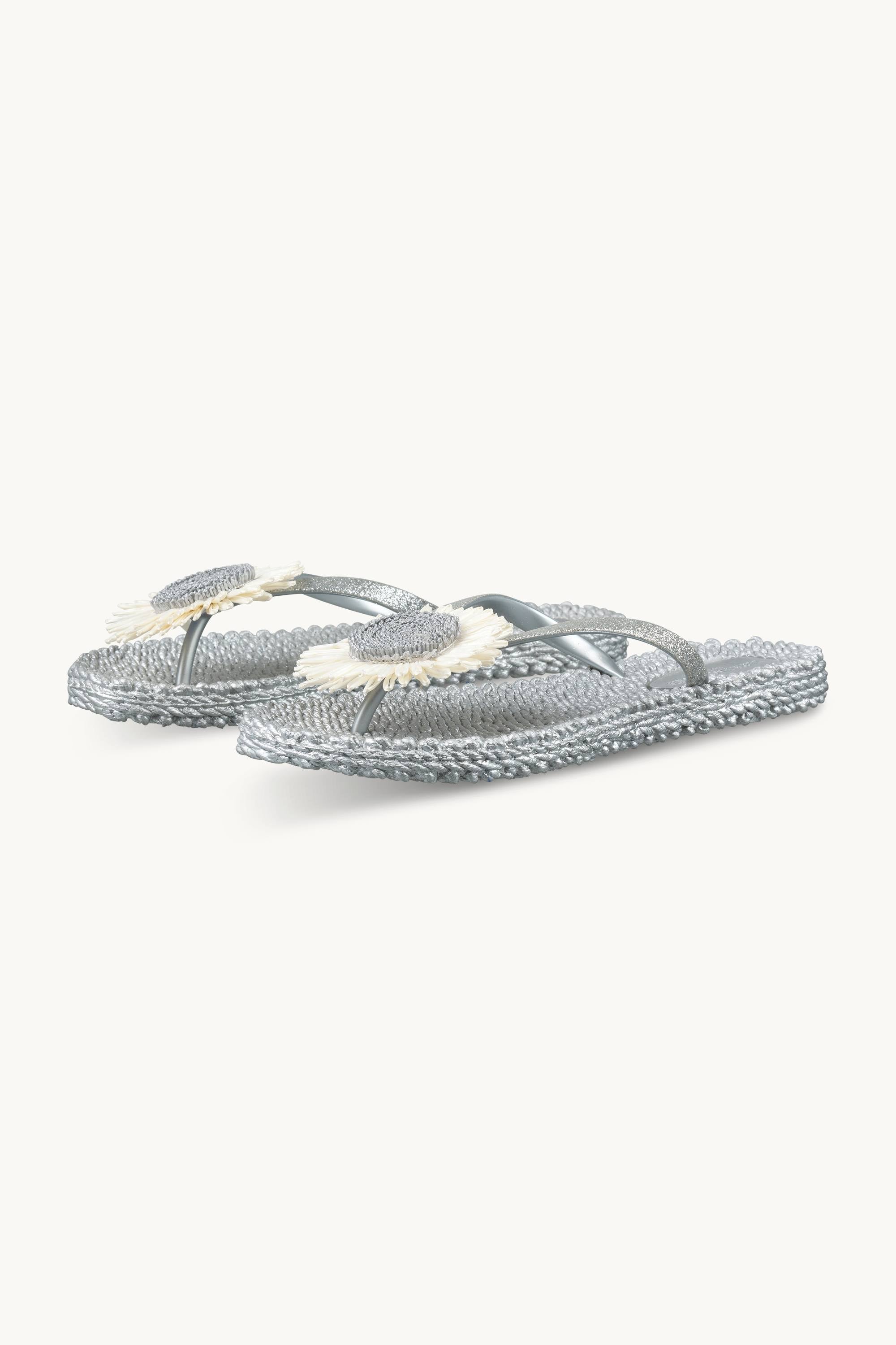 Flip-flops Flower - Silver