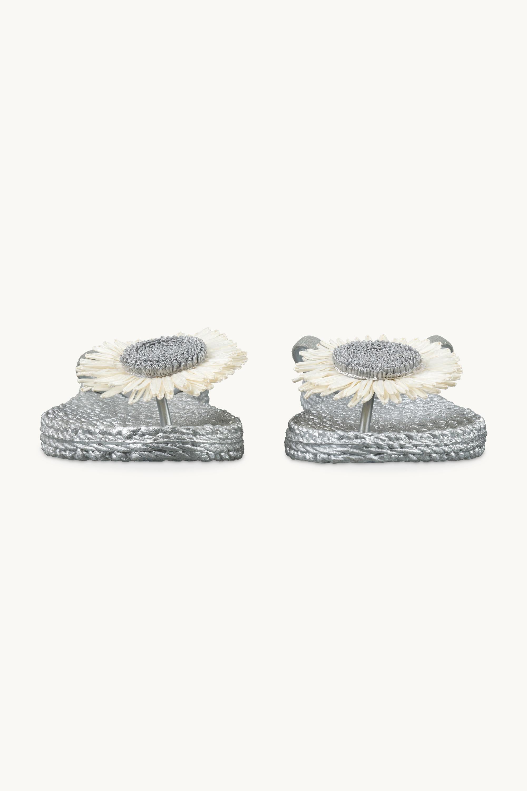 Flip-flops Flower - Silver