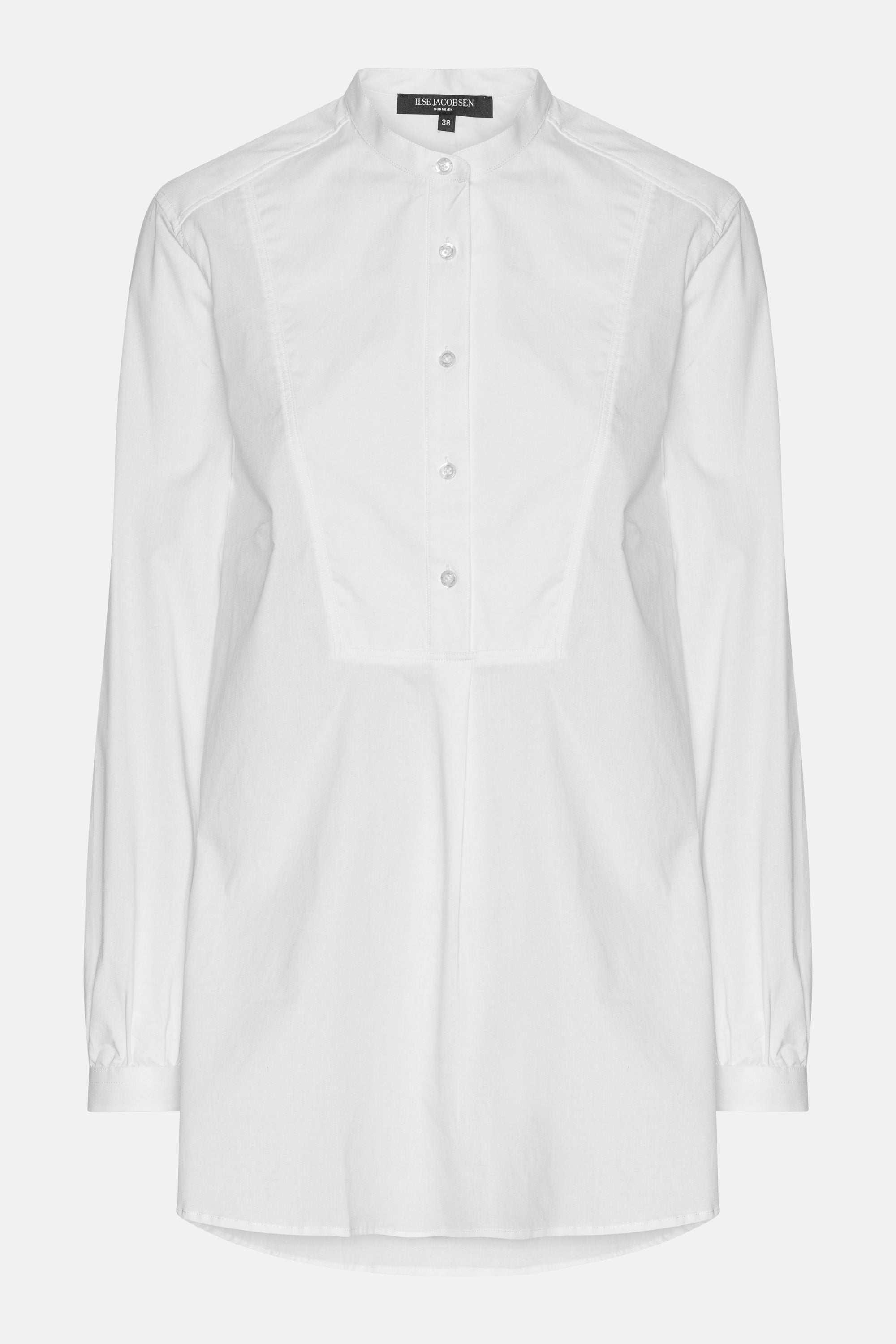 Classic Shirt Long Back - White