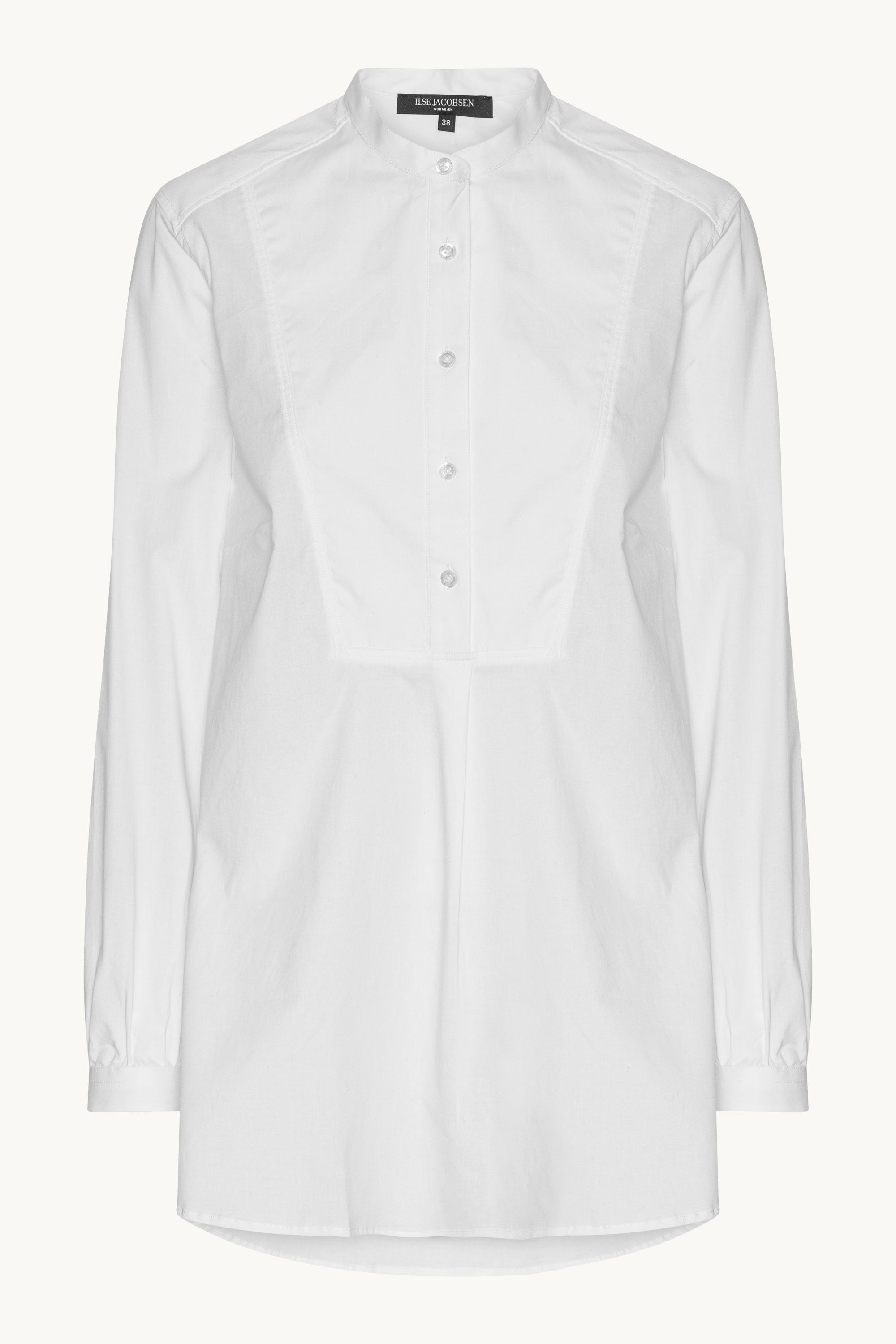 Classic Shirt Long Back - White