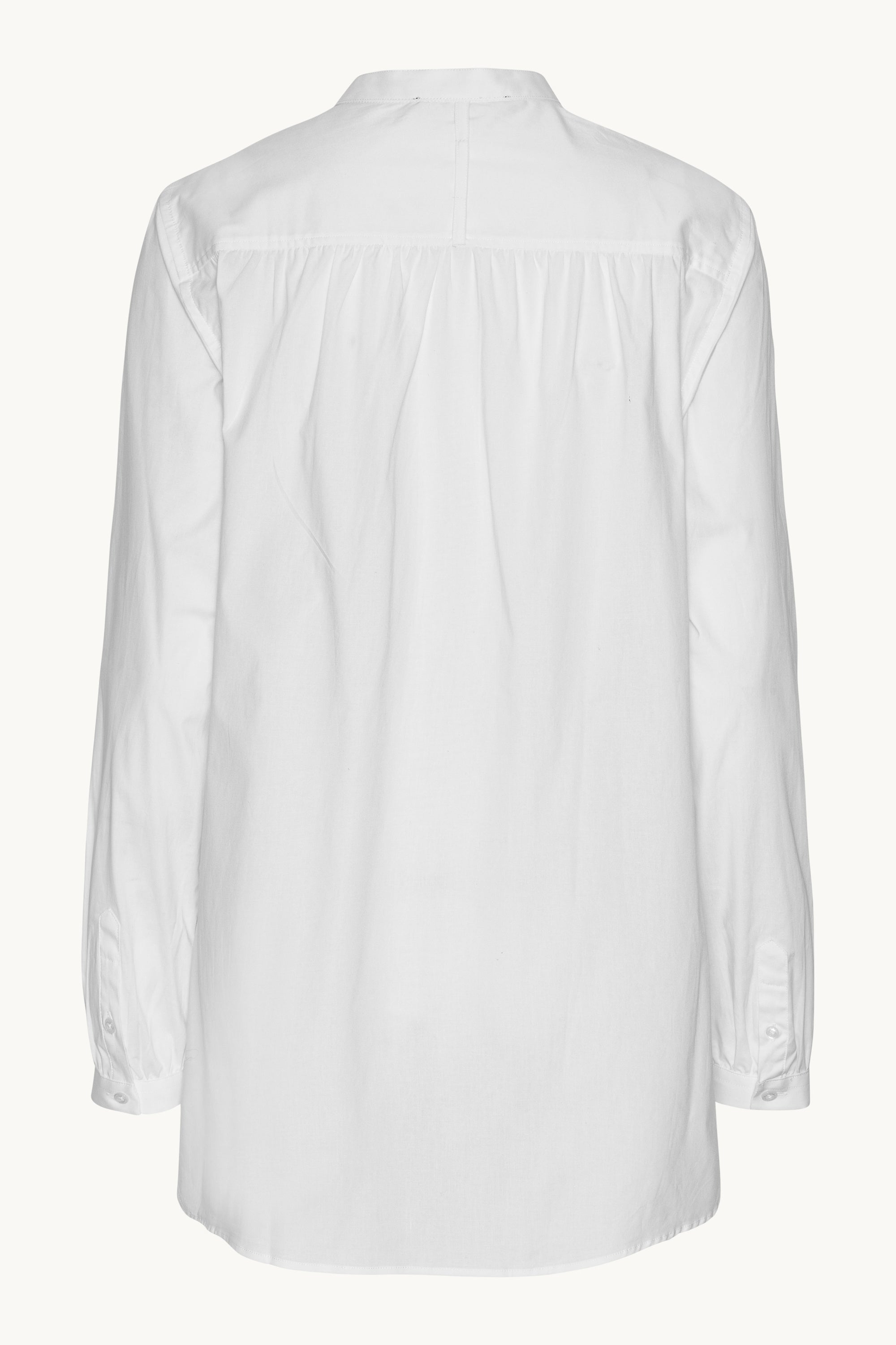 Classic Shirt Long Back - White