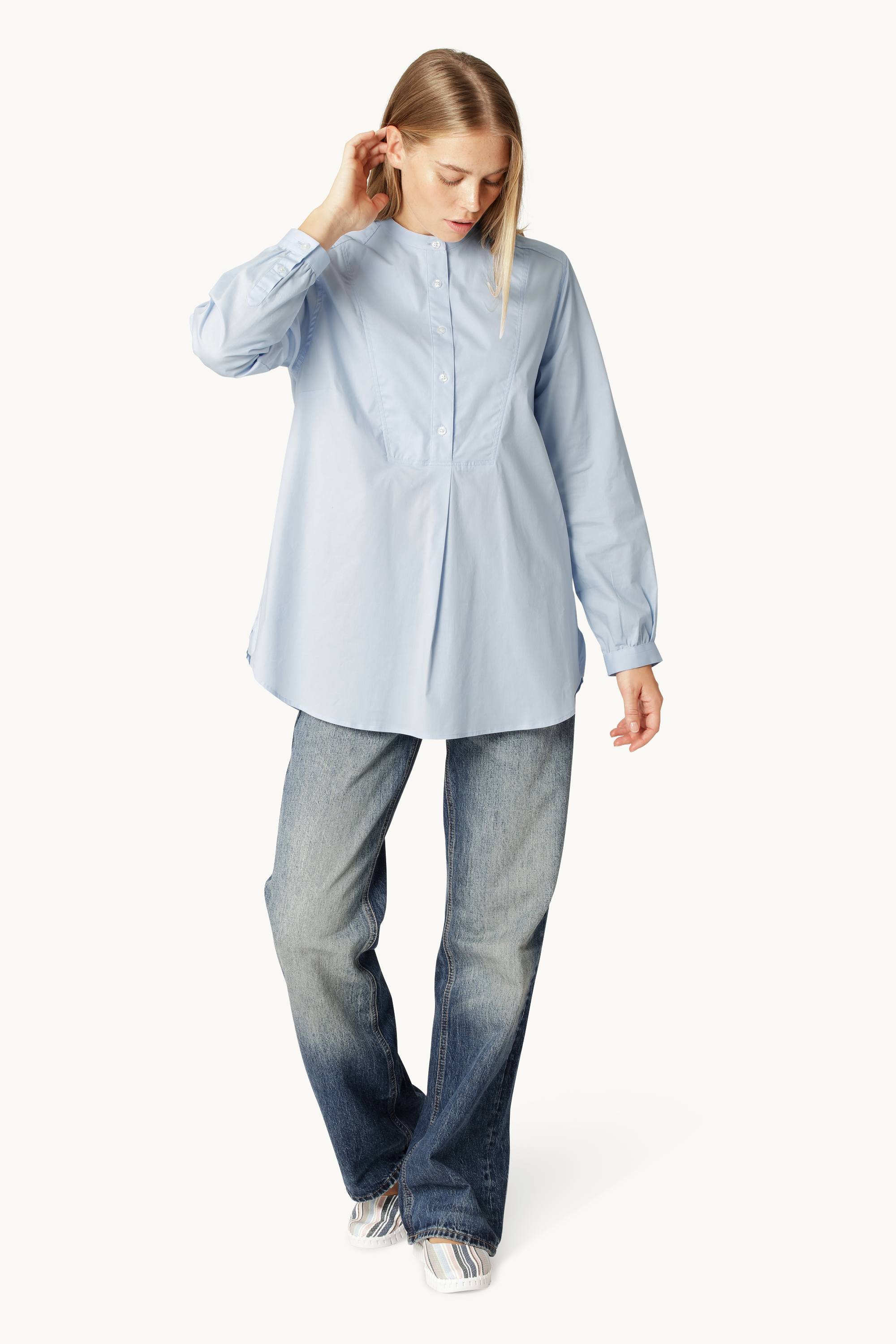 Classic Shirt Long Back - Heather